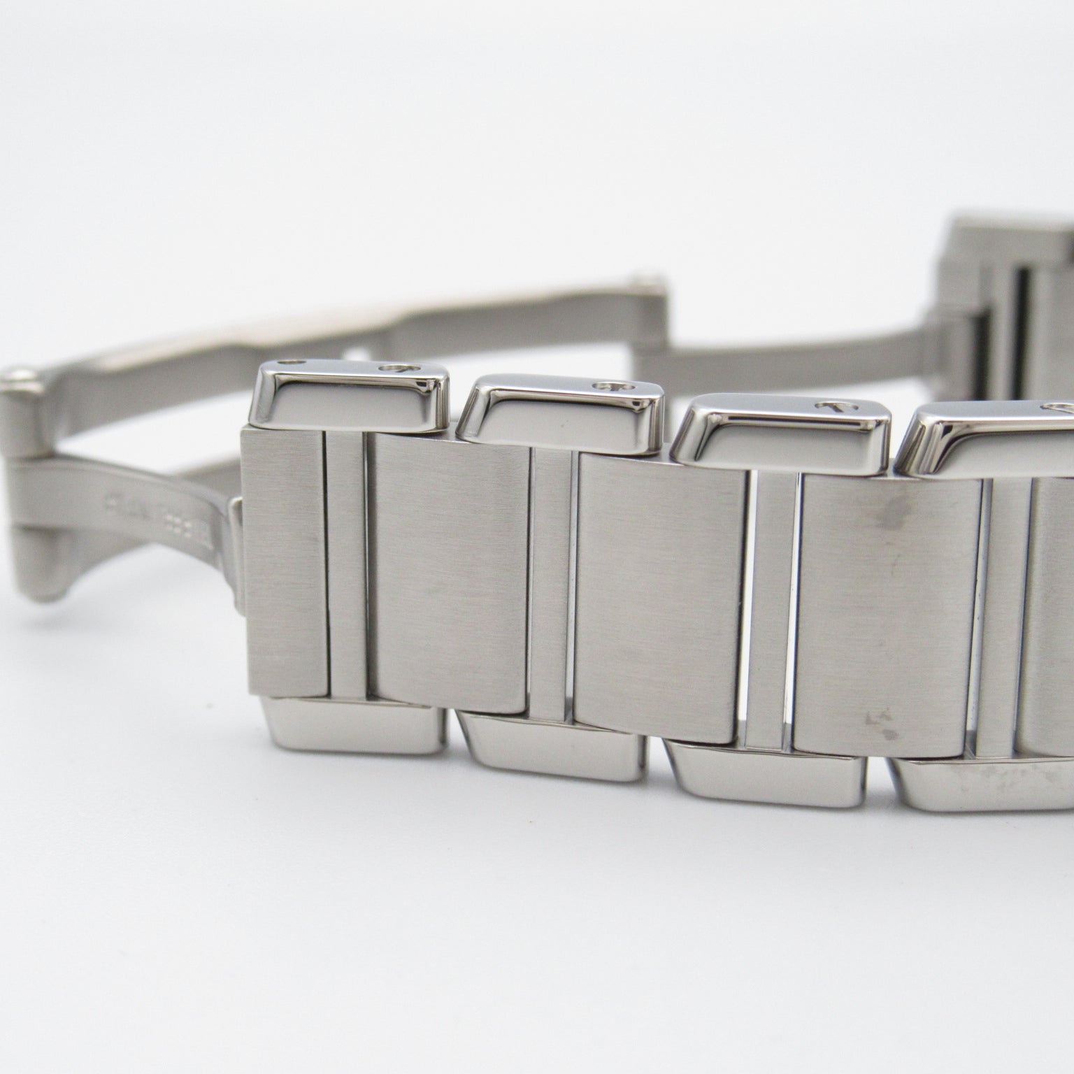 CARTIER Tank Francais不鏽鋼手錶石英機芯米白色