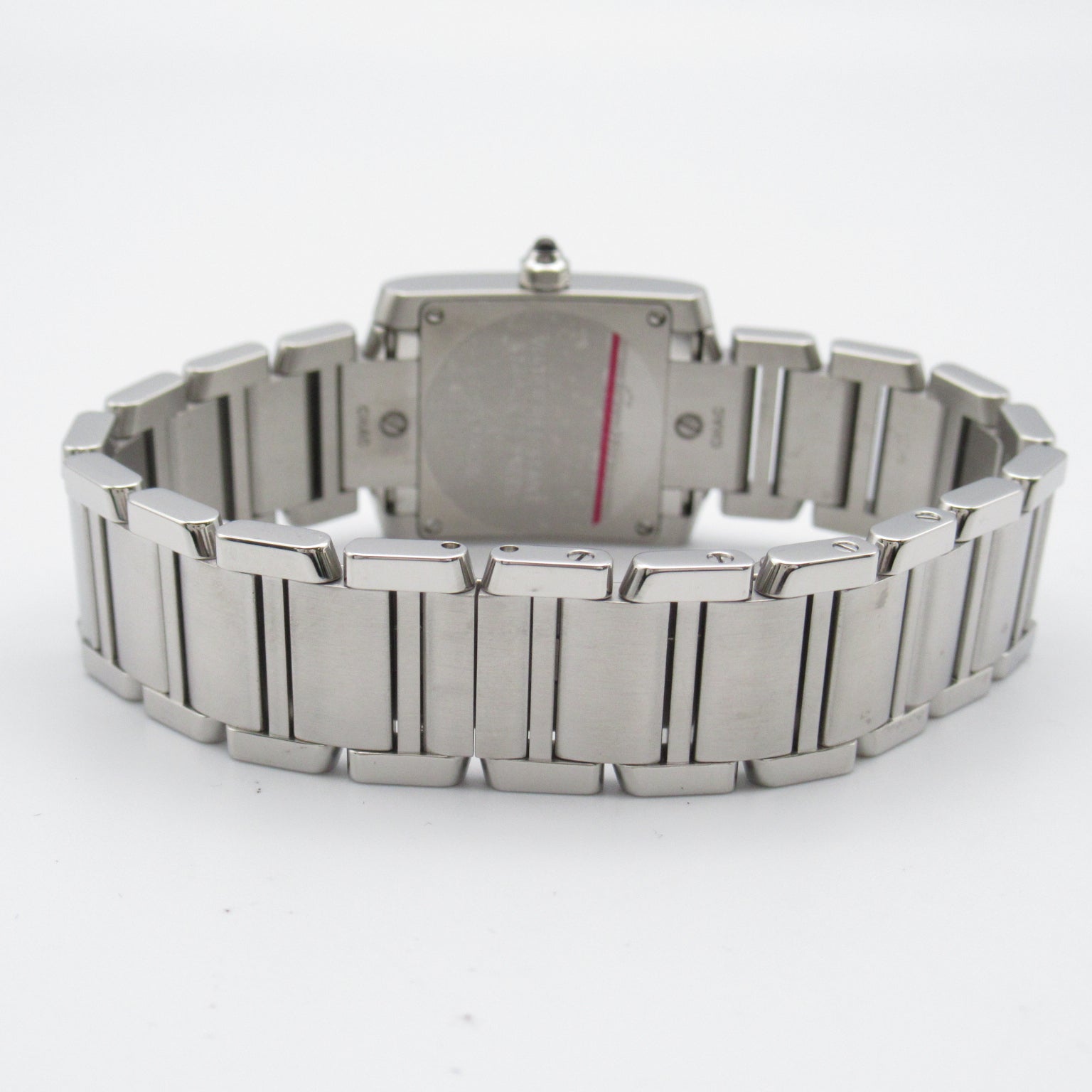 CARTIER Tank Francais不鏽鋼手錶石英機芯米白色