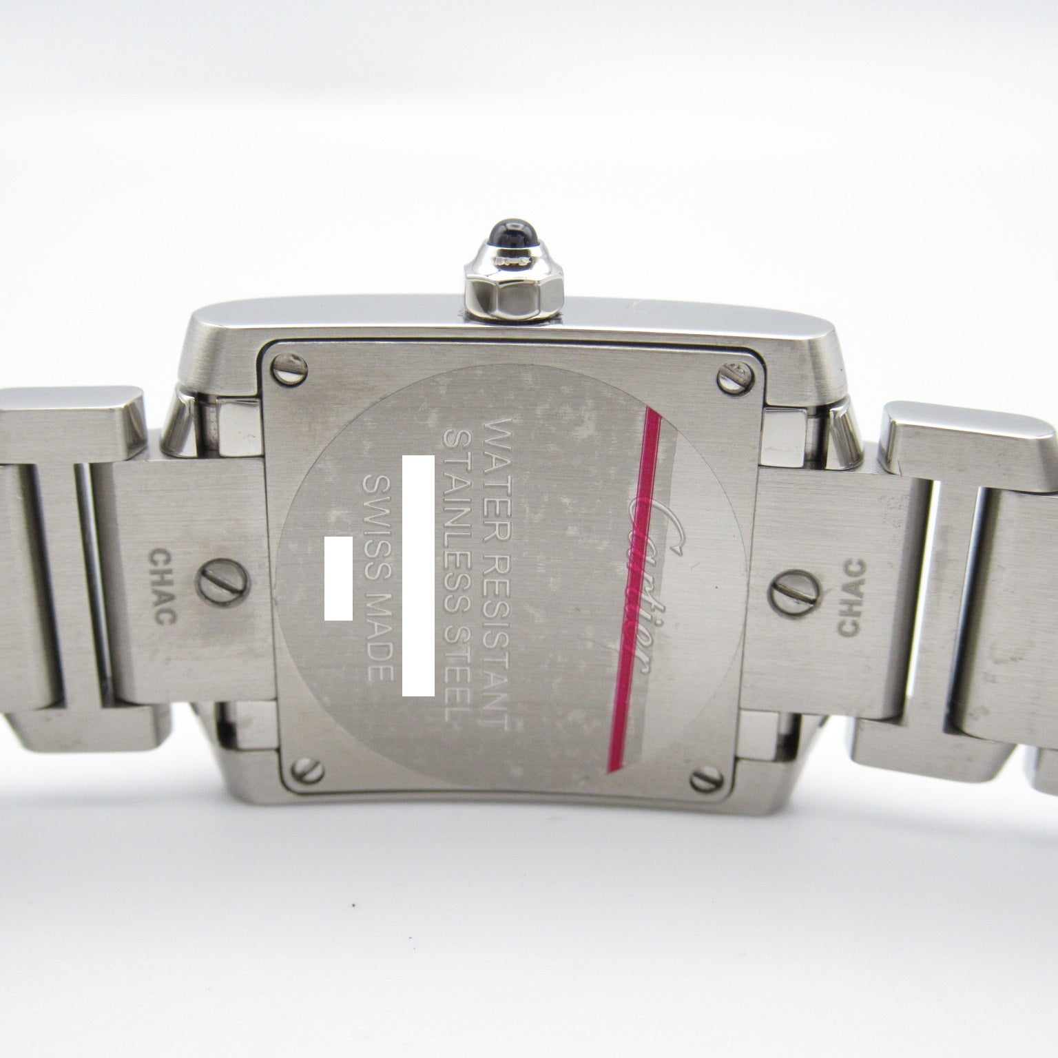 CARTIER Tank Francais不鏽鋼手錶石英機芯米白色