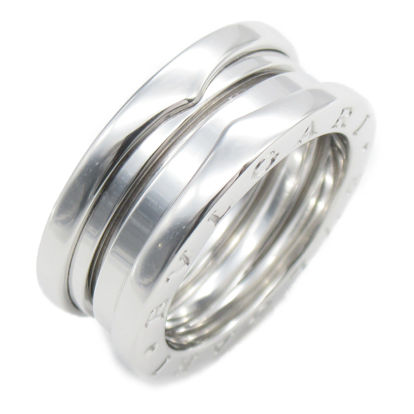 BVLGARI 18K白金B-zero1 Ring 3 Band Ring戒指US#5.75/Bvlgari#52