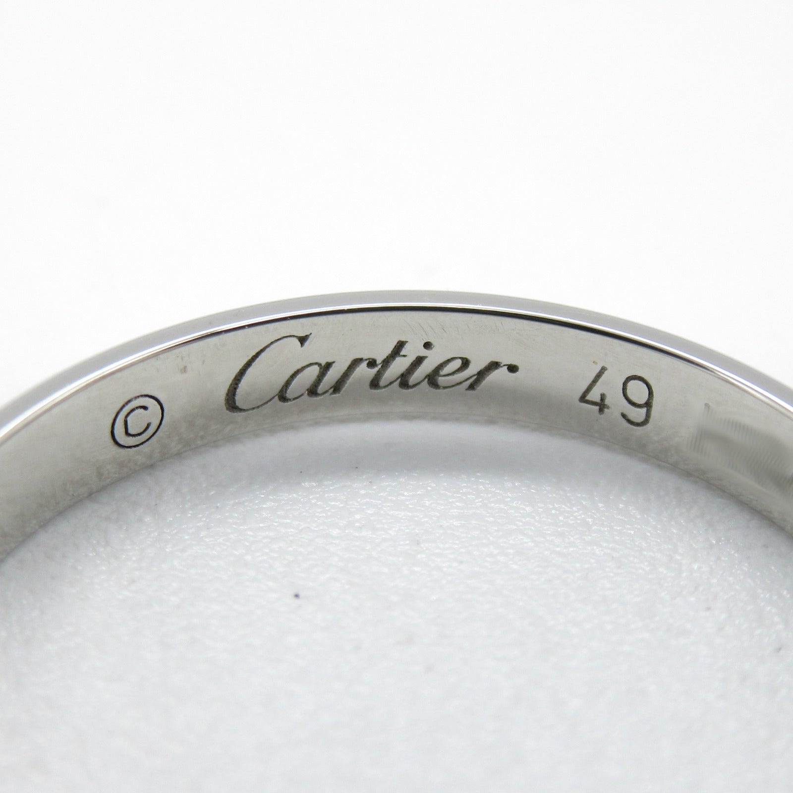 CARTIER PT950鉑金1895 Wedding Ring戒指Cartier#49/US#5