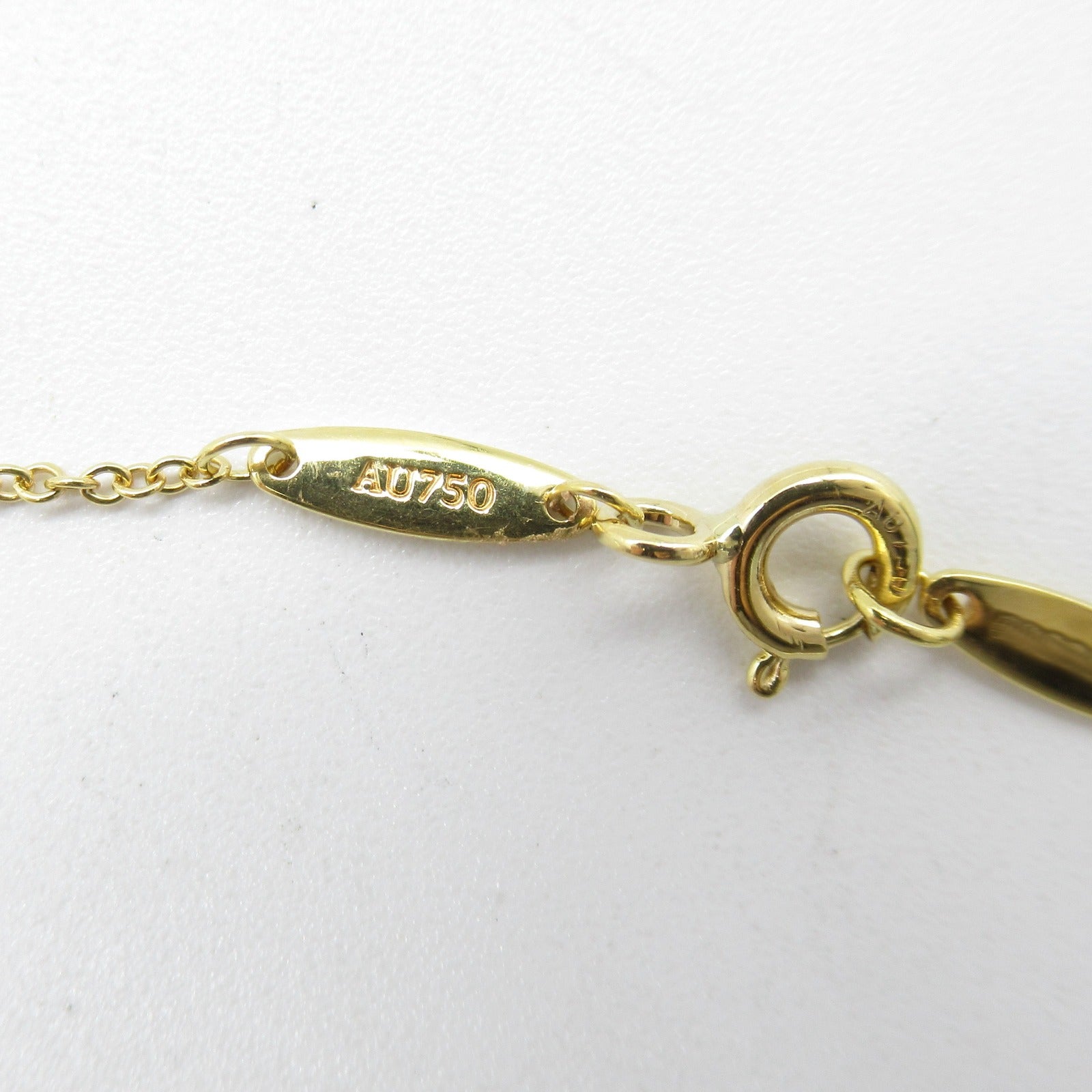 TIFFANY＆CO 【激減優惠】18K黃金By the Yard Diamond Necklace 0.28ct鑽石項鍊
