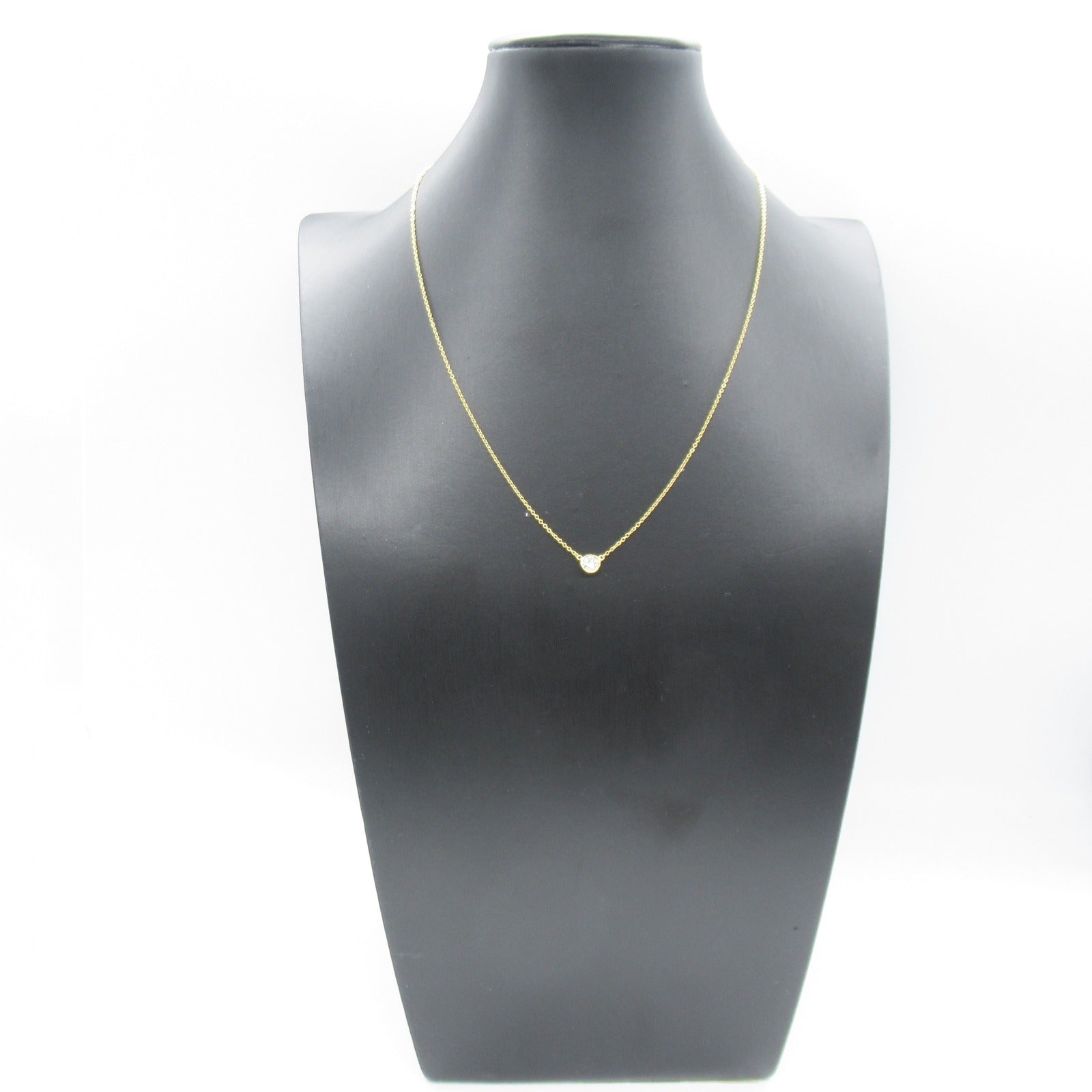 TIFFANY＆CO 【激減優惠】18K黃金By the Yard Diamond Necklace 0.28ct鑽石項鍊