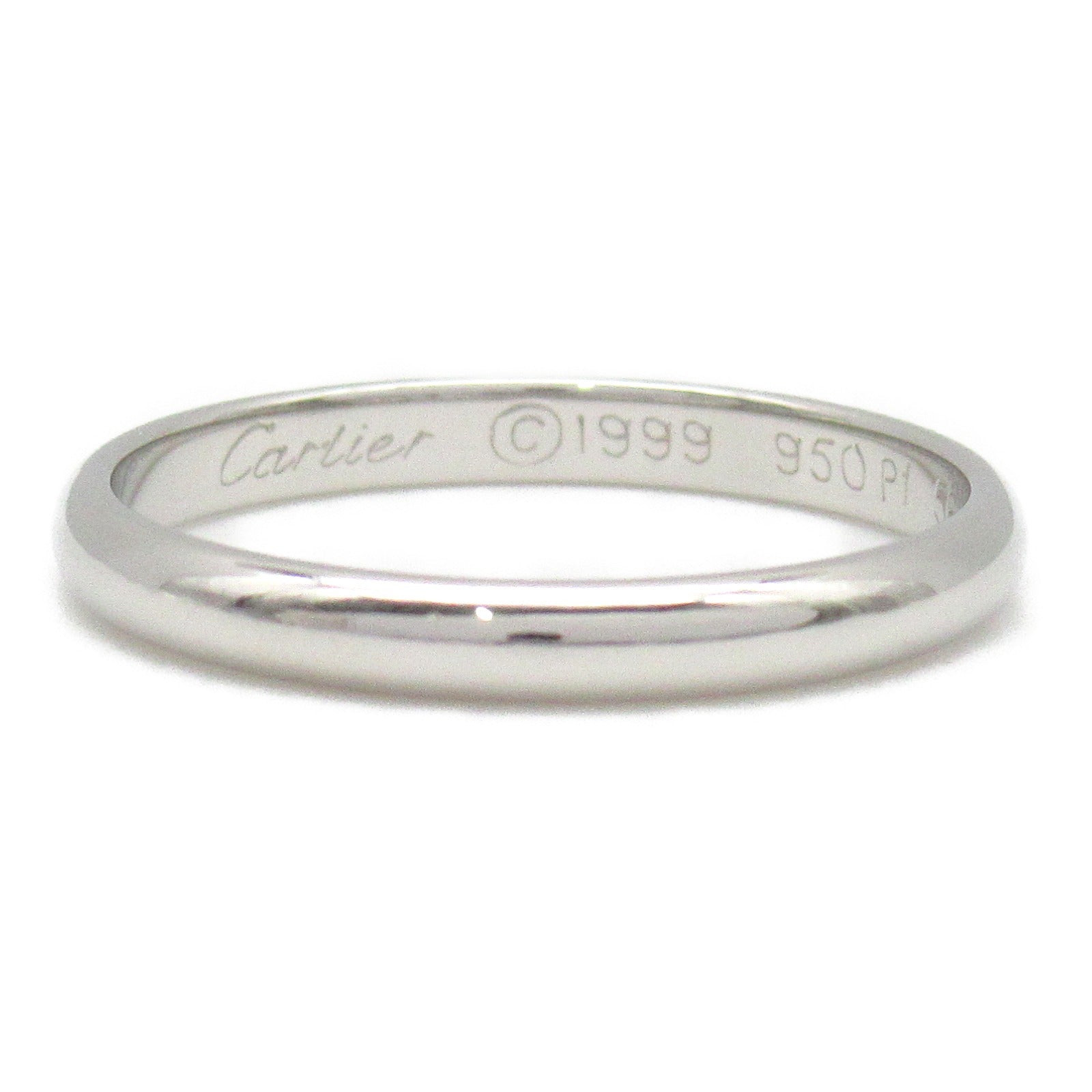 CARTIER PT950鉑金1895 Wedding Ring戒指Cartier#56/US#7.5