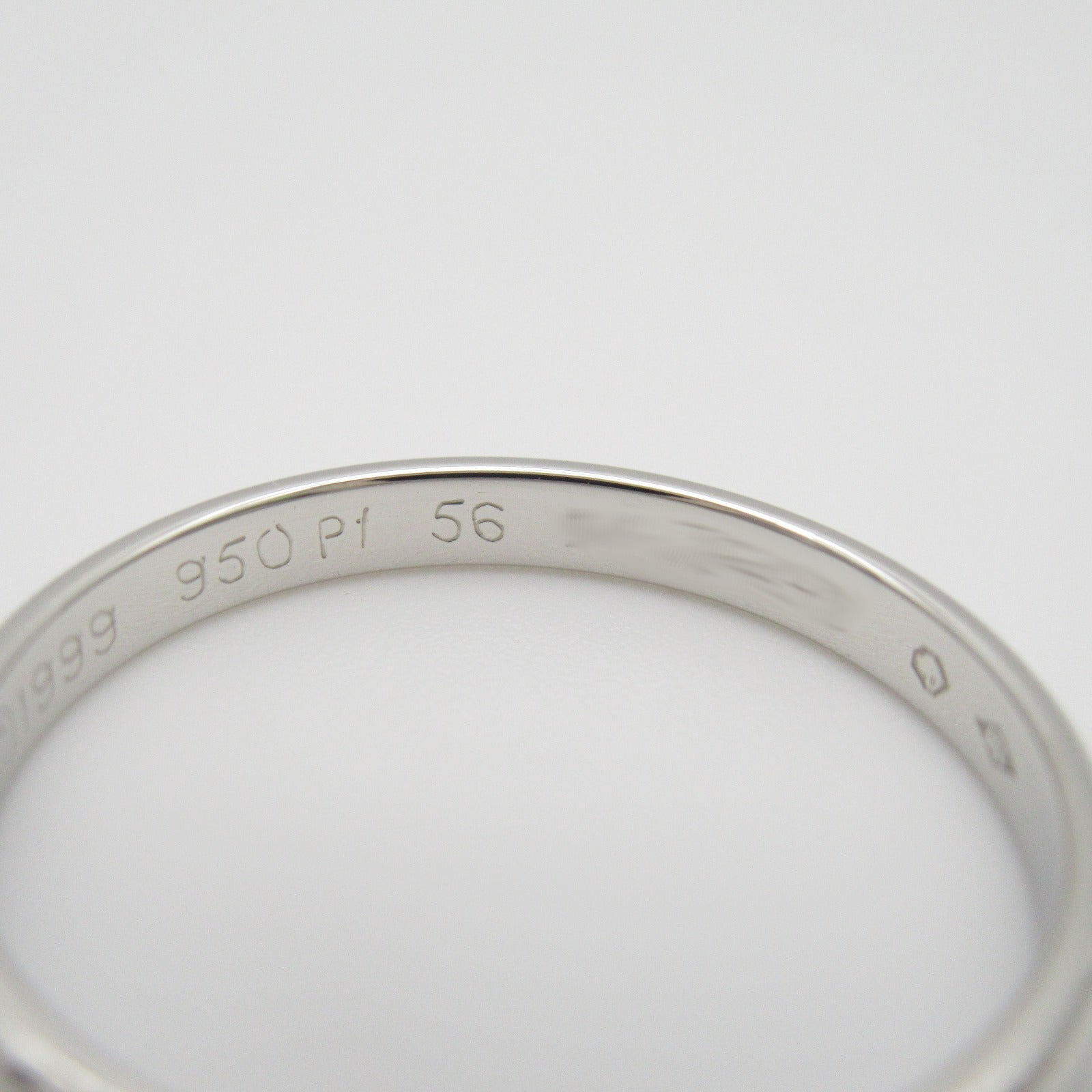 CARTIER PT950鉑金1895 Wedding Ring戒指Cartier#56/US#7.5
