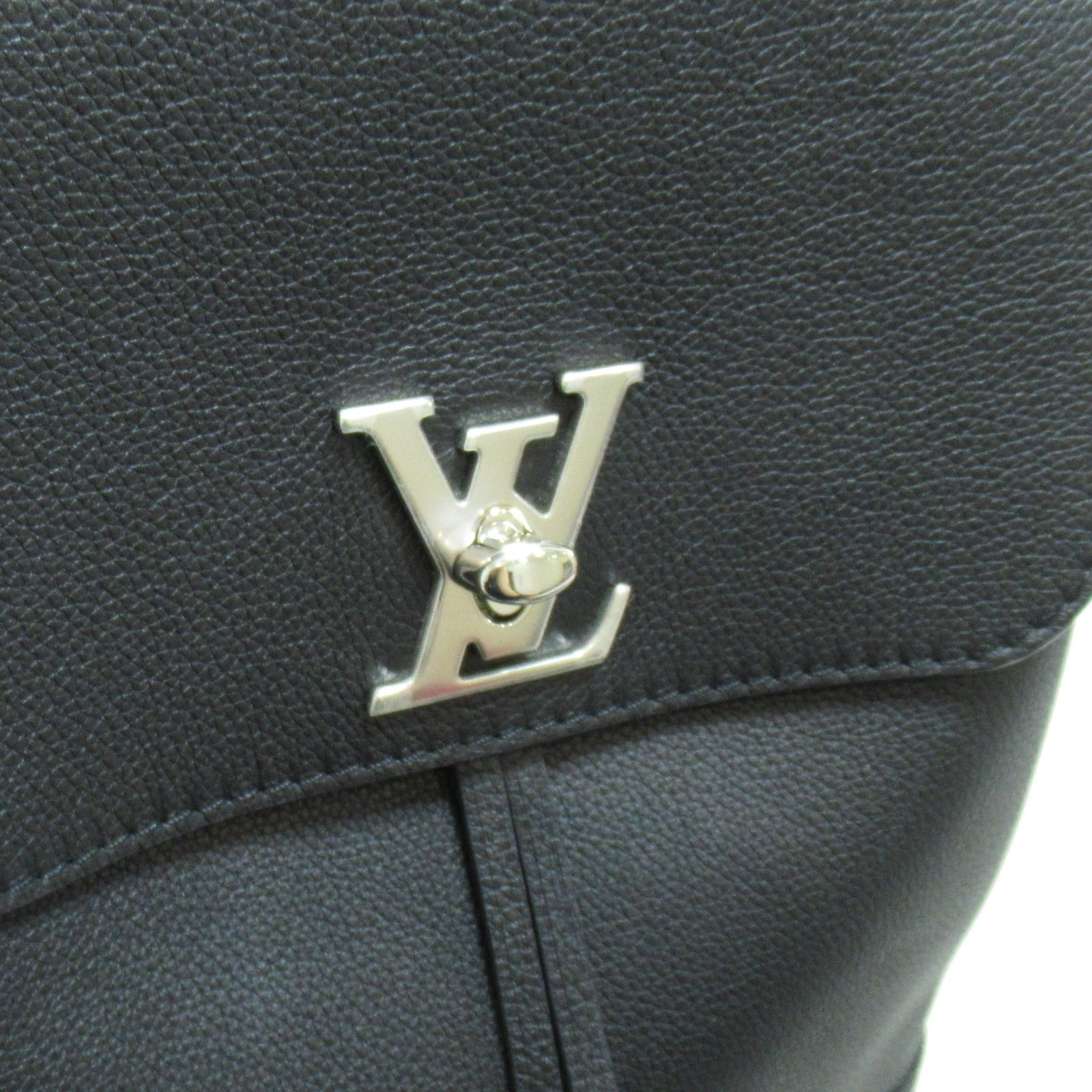 LOUIS VUITTON 【激減優惠】Taurillon Leather Lockme Backpack銀扣背包黑色