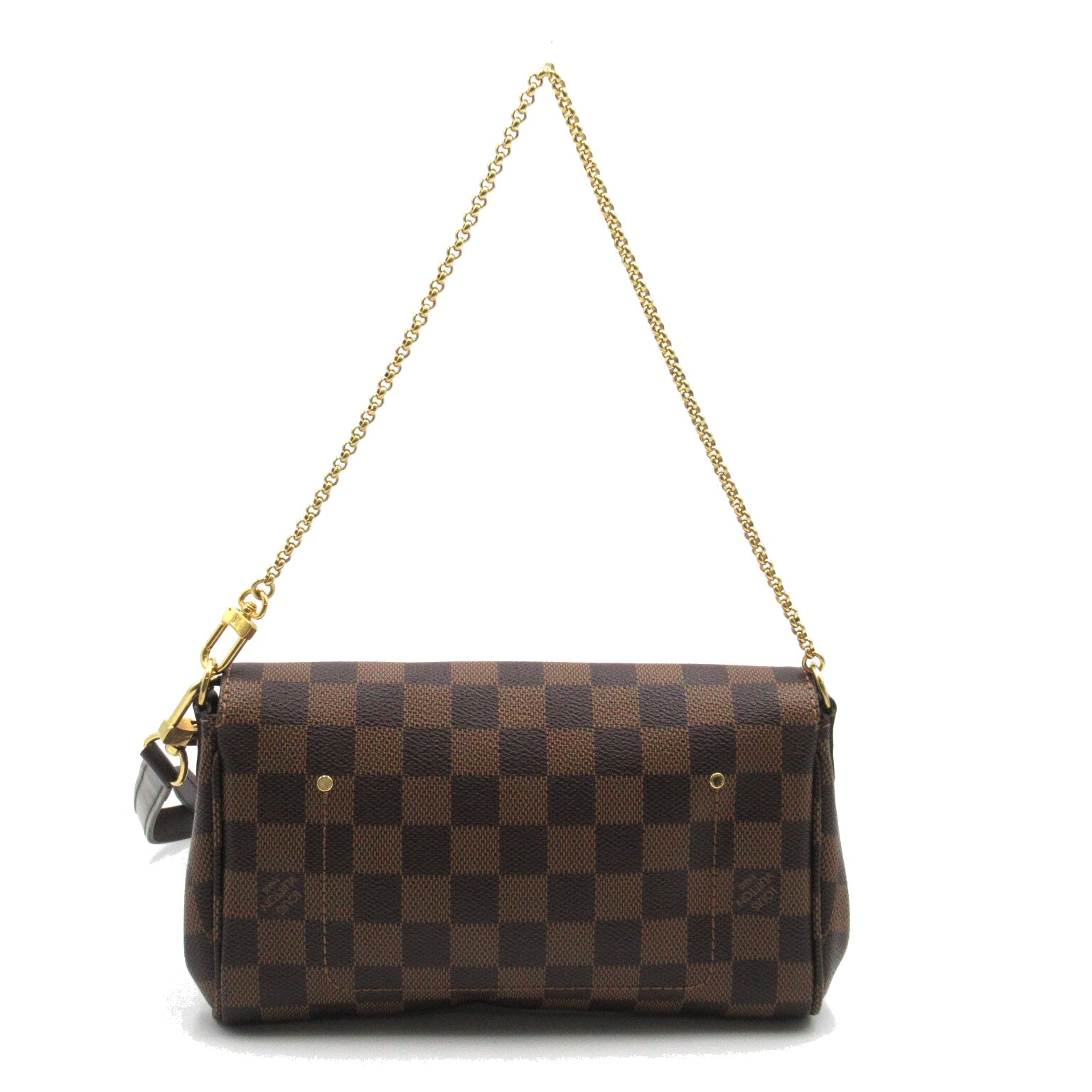 LOUIS VUITTON Damier Favorite PM手挽肩背兩用袋啡色