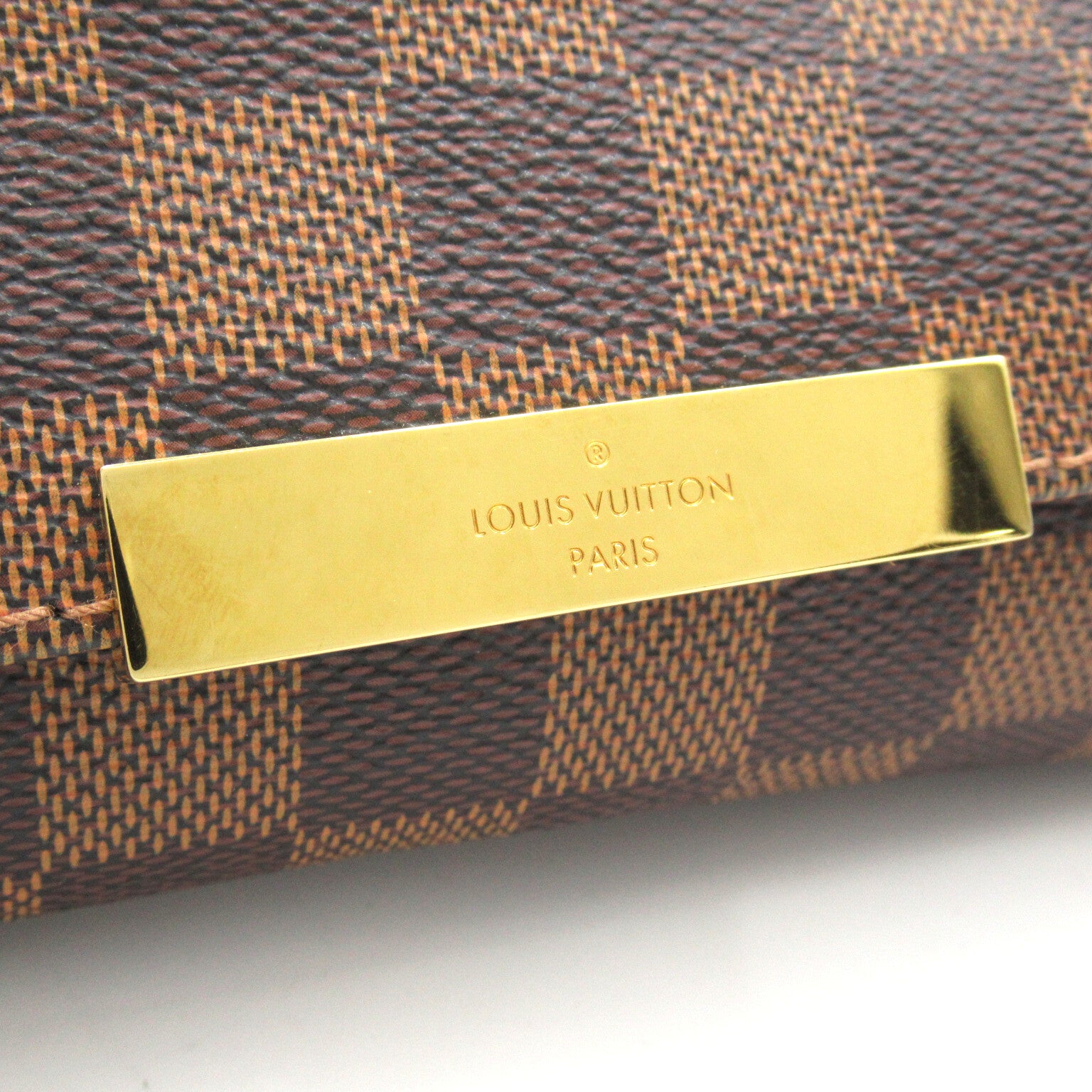 LOUIS VUITTON Damier Favorite PM手挽肩背兩用袋啡色