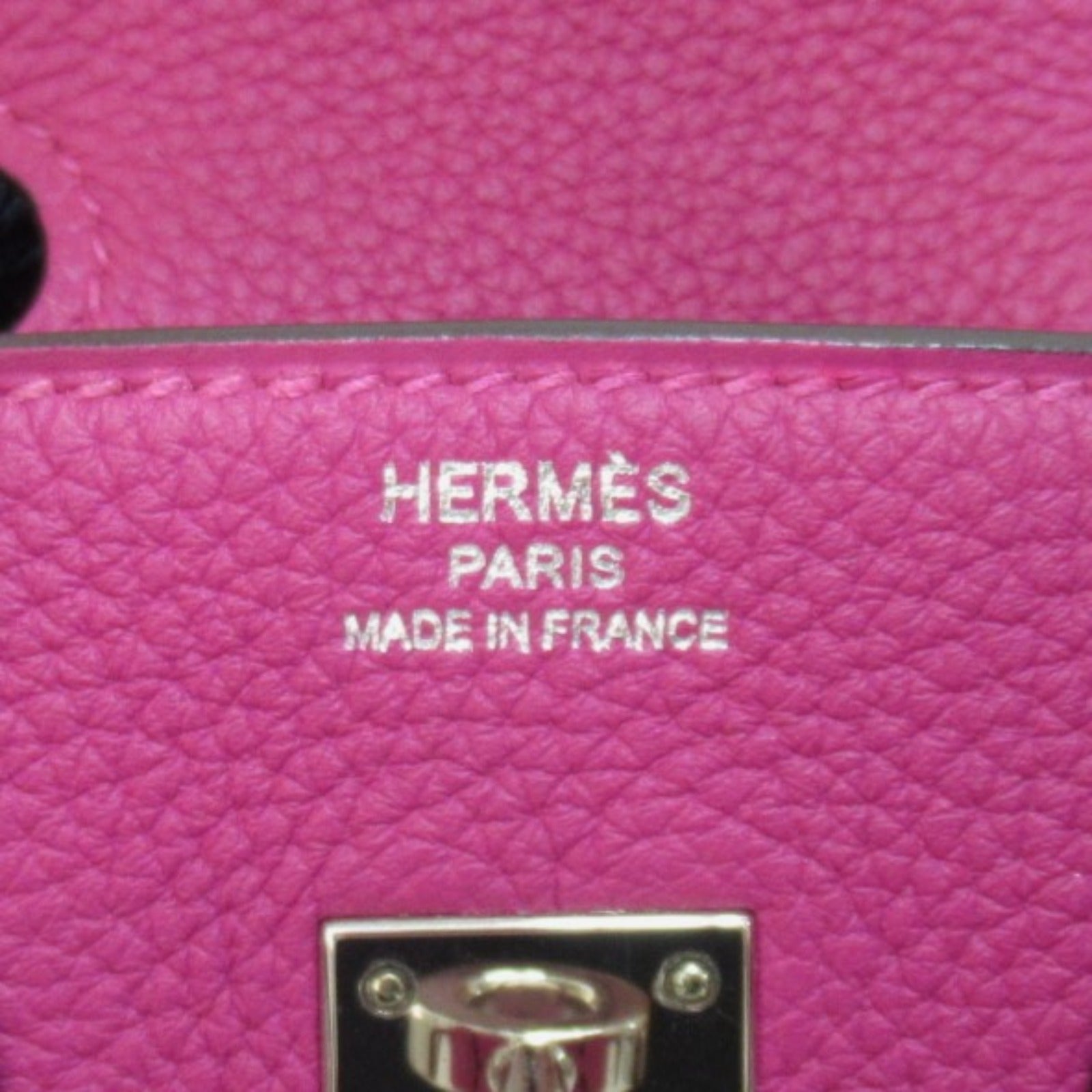 HERMES Togo皮革Birkin 25銀扣手挽袋Rose Pourpre玫瑰紫色