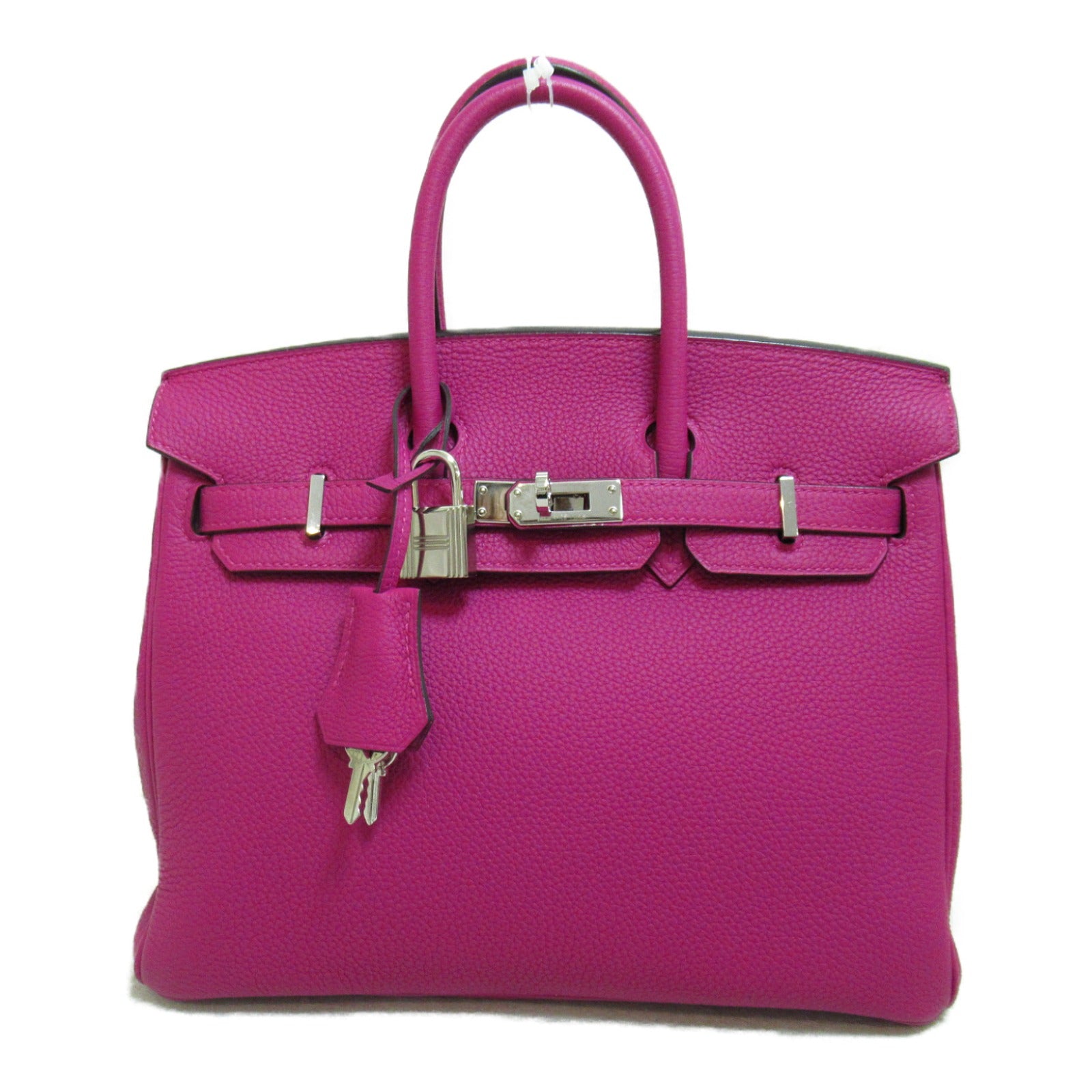 HERMES Togo皮革Birkin 25銀扣手挽袋Rose Pourpre玫瑰紫色