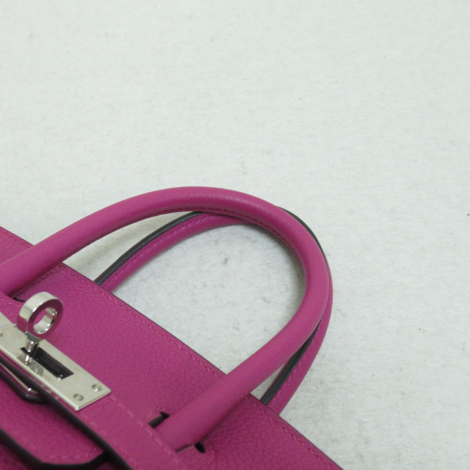 HERMES Togo皮革Birkin 25銀扣手挽袋Rose Pourpre玫瑰紫色