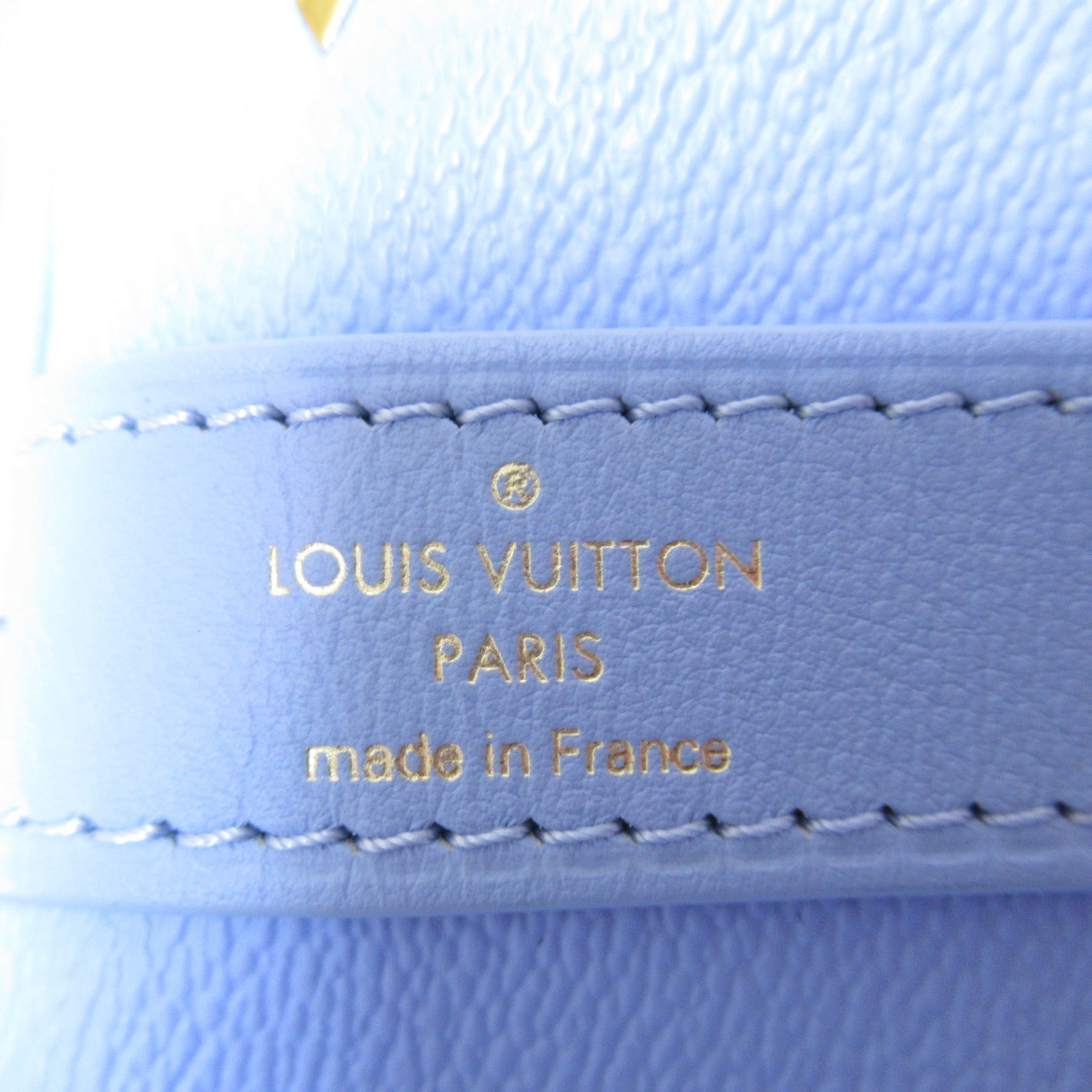 LOUIS VUITTON 【激減優惠】Masters Collection Keepall 50 Bandouliere金扣/銀扣波士頓包/金扣肩背袋藍色
