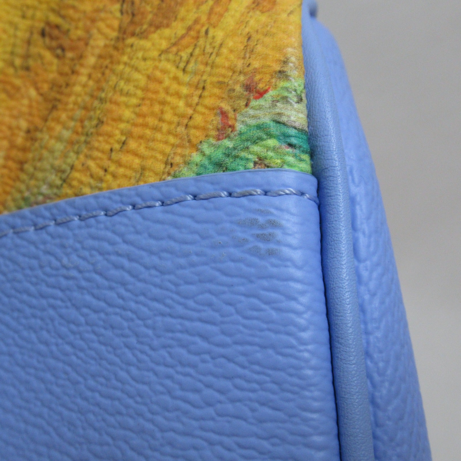 LOUIS VUITTON 【激減優惠】Masters Collection Keepall 50 Bandouliere金扣/銀扣波士頓包/金扣肩背袋藍色