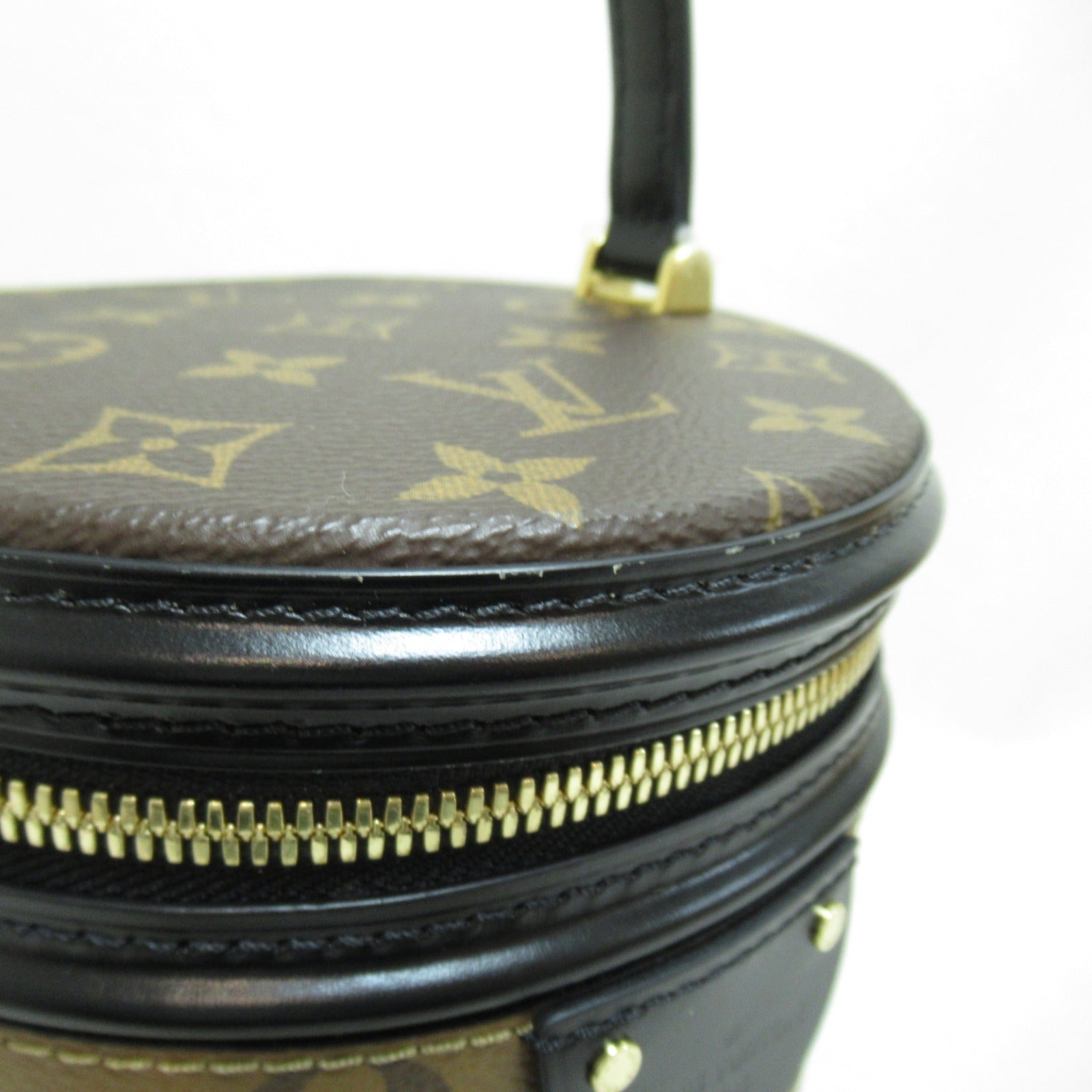 LOUIS VUITTON **【激減優惠】Monogram Reverse Cannes金扣手挽肩背兩用袋啡色