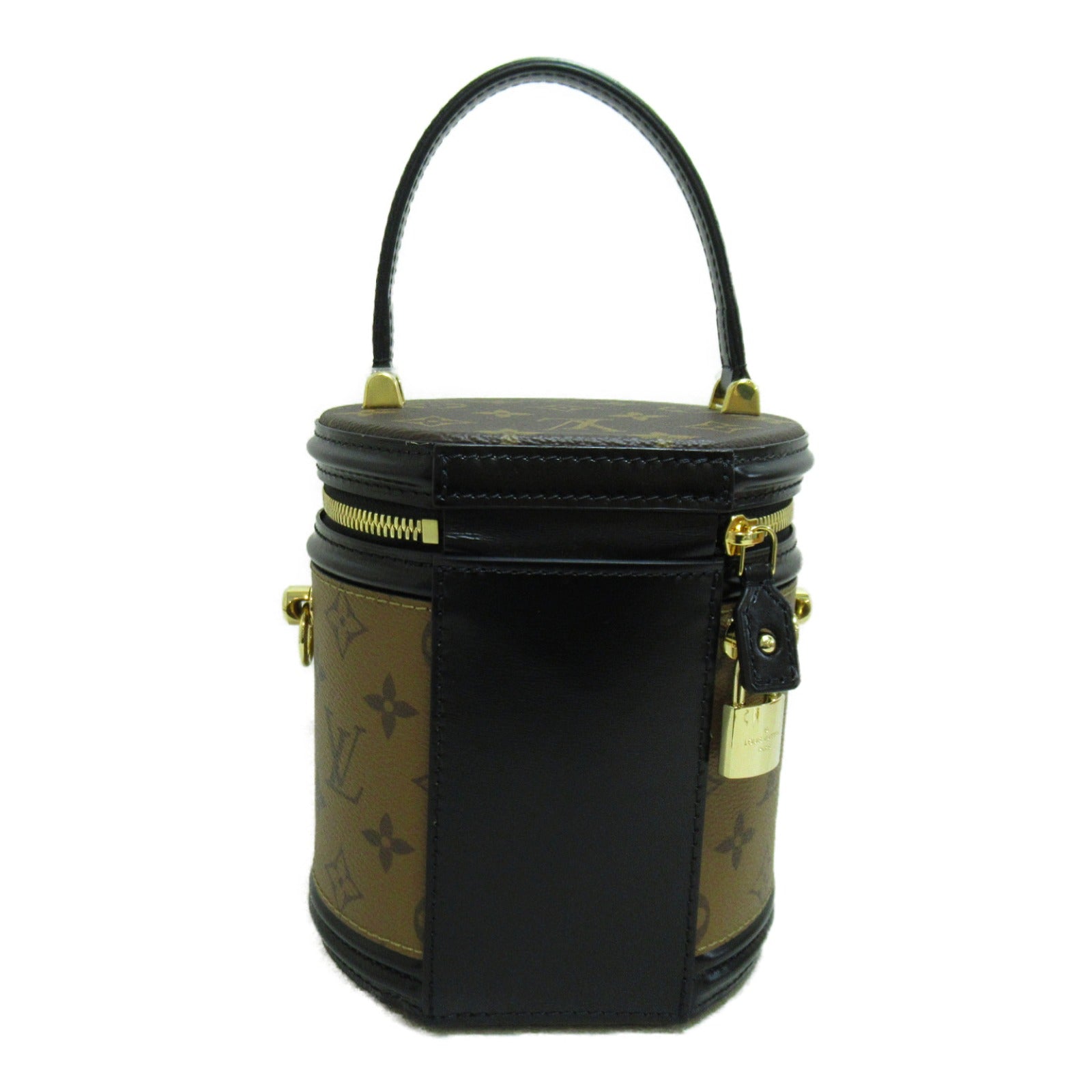 LOUIS VUITTON **【激減優惠】Monogram Reverse Cannes金扣手挽肩背兩用袋啡色