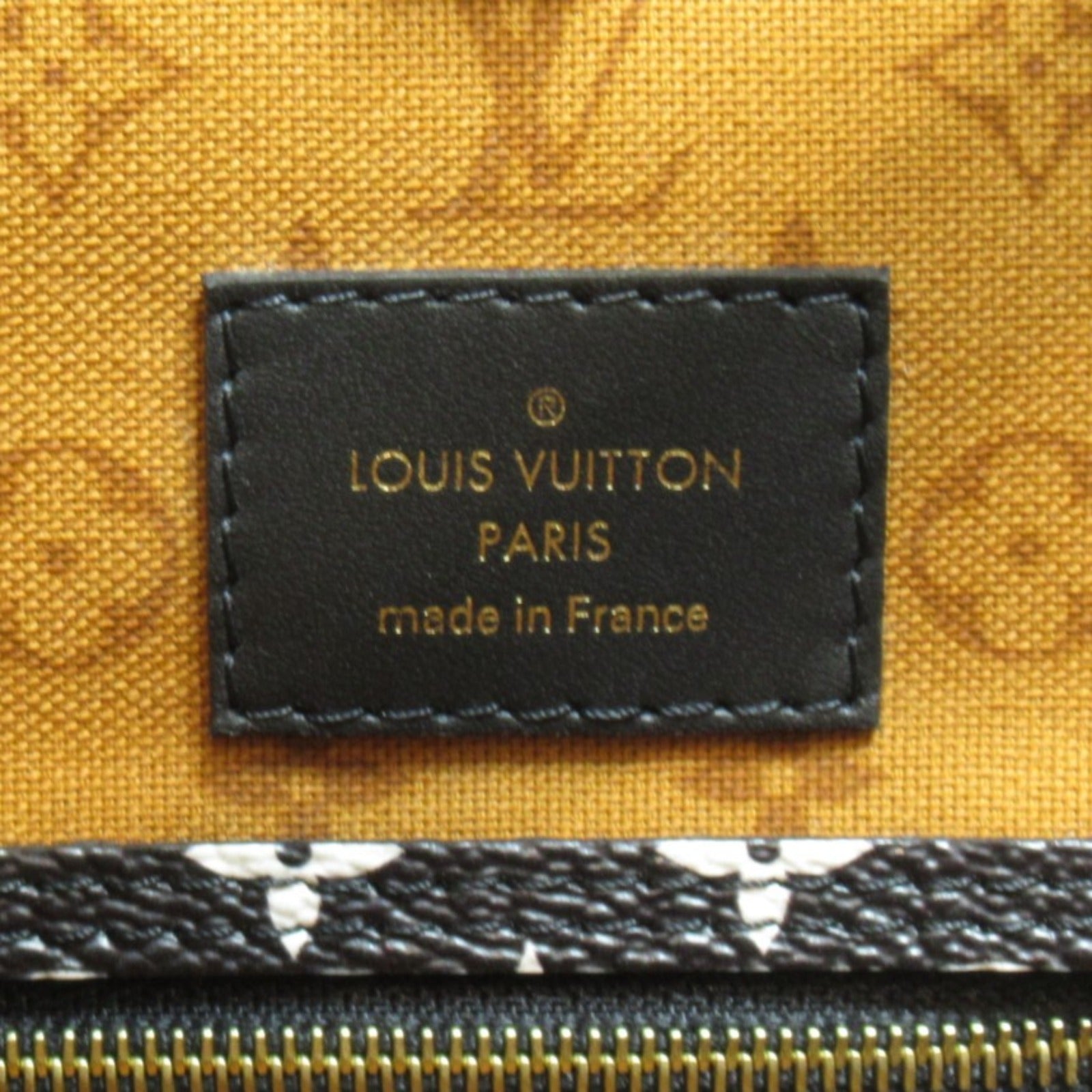 LOUIS VUITTON Monogram Giant Crafty Neverfull MM手挽袋/肩背袋啡色