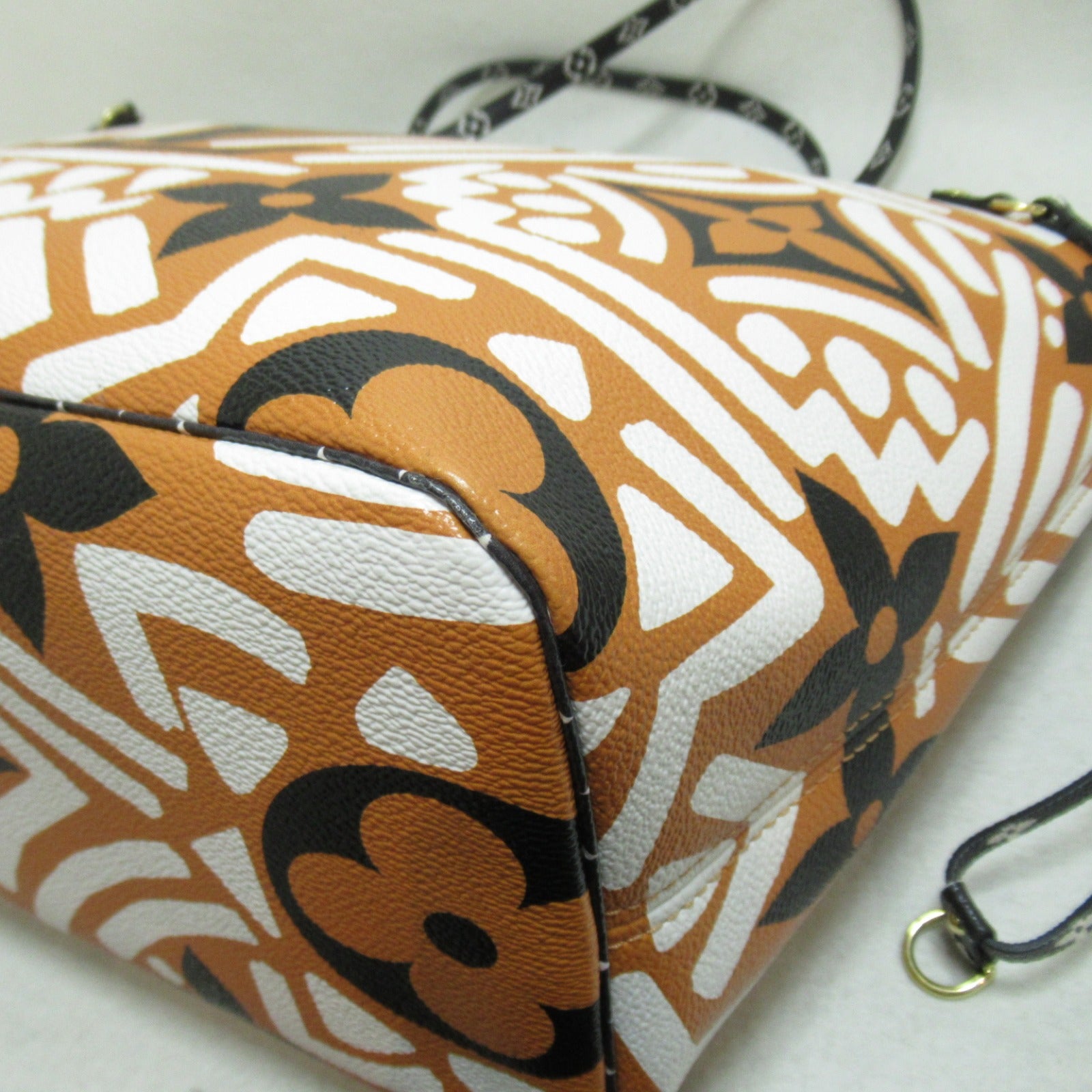 LOUIS VUITTON Monogram Giant Crafty Neverfull MM手挽袋/肩背袋啡色