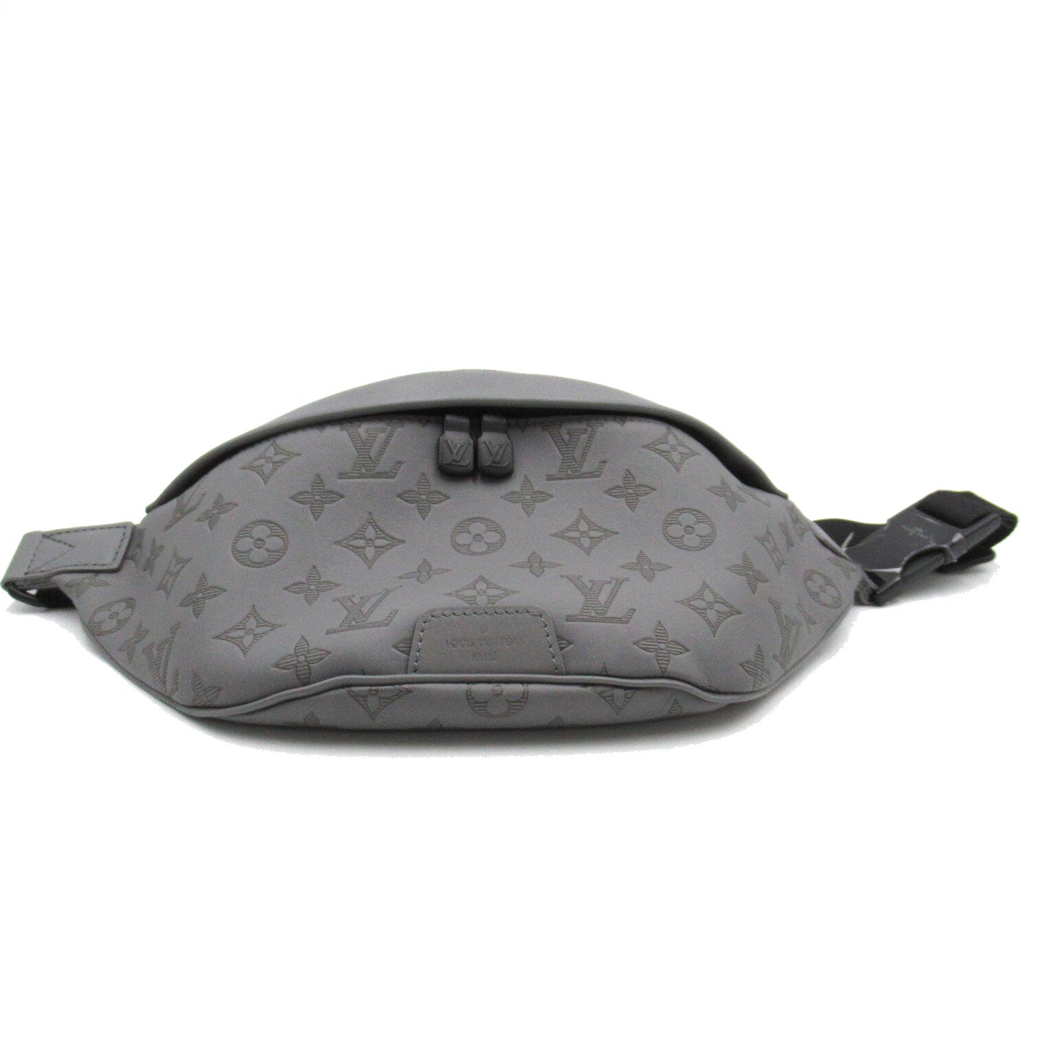 LOUIS VUITTON Monogram Shadow Discovery Bum PM腰包灰色
