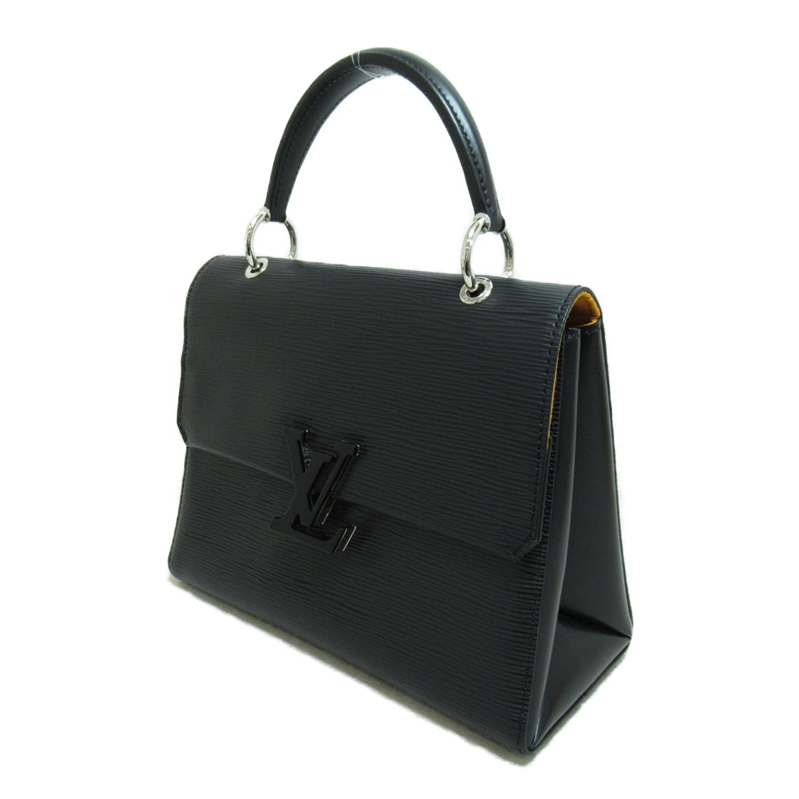 LOUIS VUITTON Epi GrenellePM銀扣手挽肩背兩用袋黑色