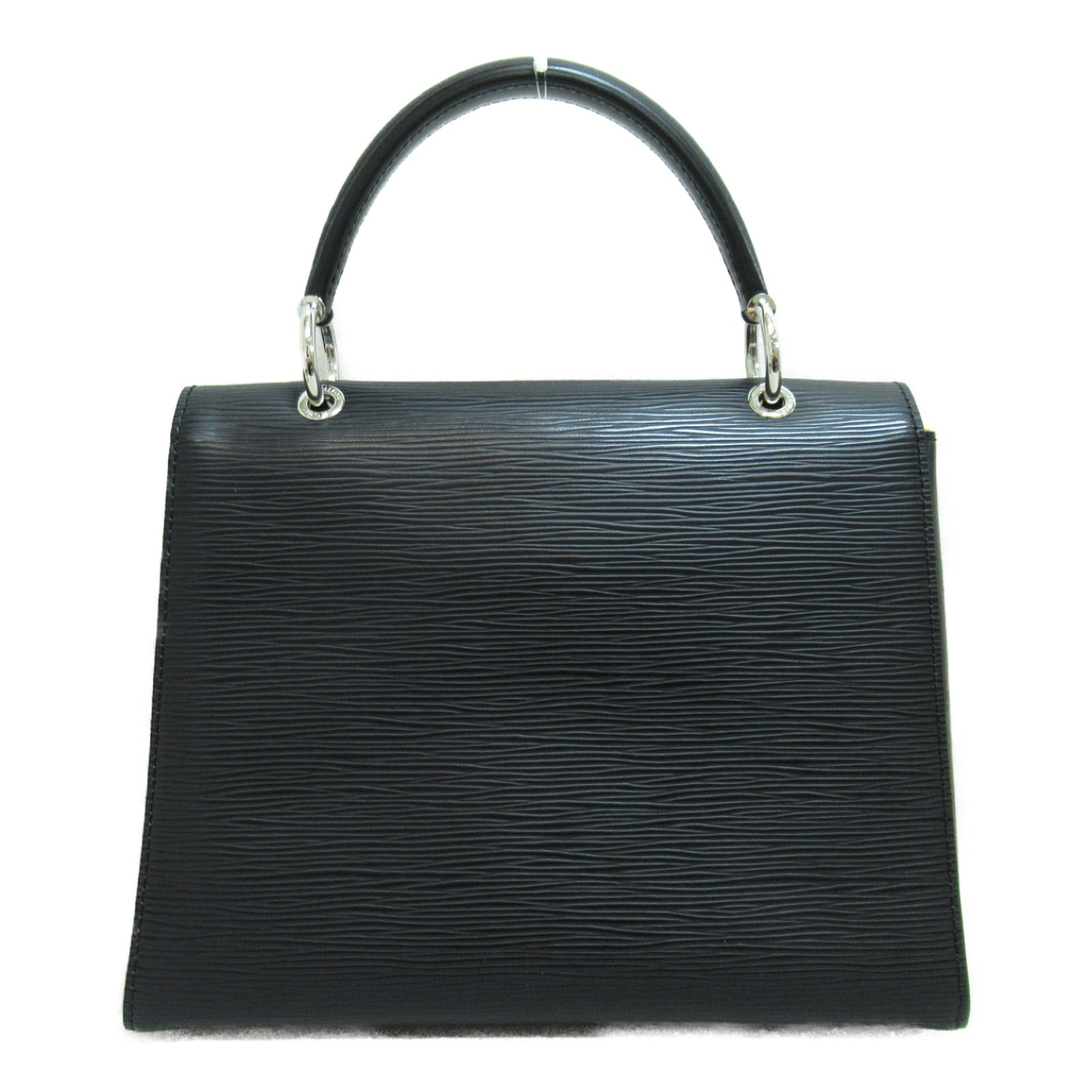 LOUIS VUITTON Epi GrenellePM銀扣手挽肩背兩用袋黑色