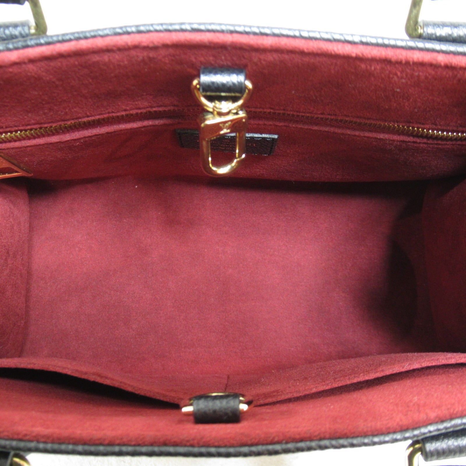 LOUIS VUITTON **【激減優惠】Monogram Empreinte On The Go PM金扣手挽肩背兩用袋黒色/米色