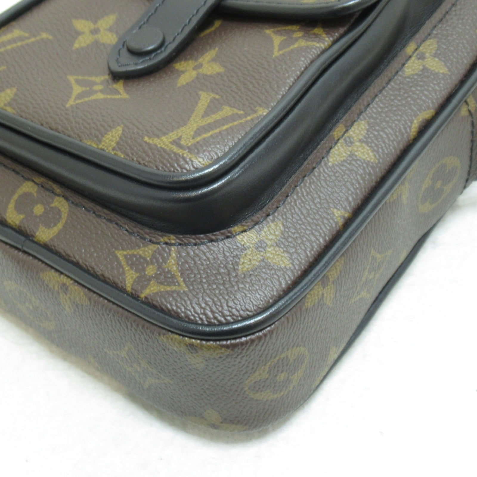 LOUIS VUITTON Monogram Macassar Christopher Wearable Wallet肩背袋黑色/啡色
