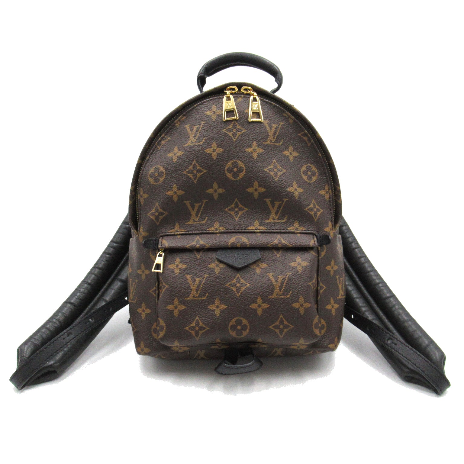 LOUIS VUITTON Monogram Palm Springs PM金扣背包啡色