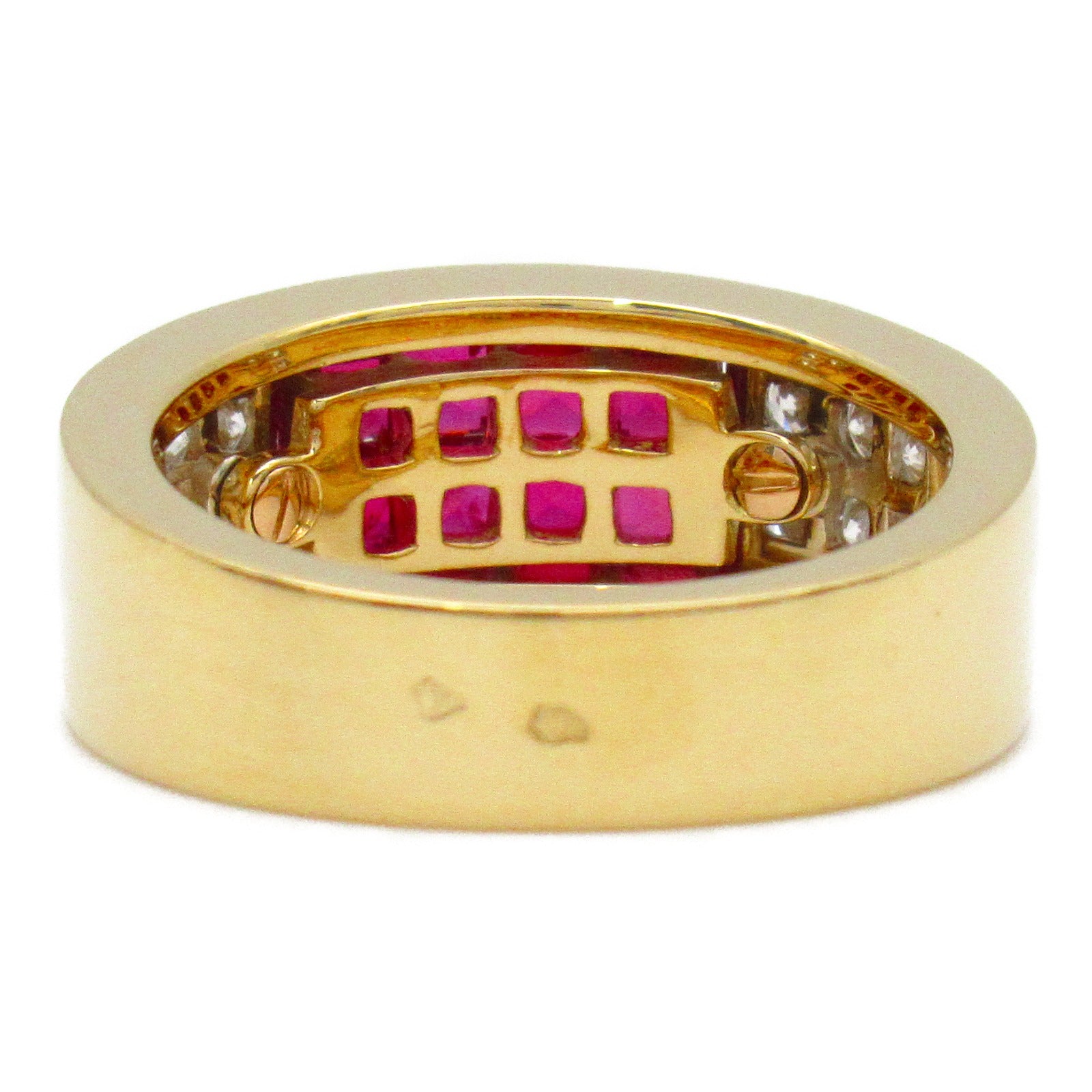 CARTIER 【激減優惠】18K黃金Diabolo Ruby Diamond Ring紅寶石/鑽石戒指US#6.25/JP#12.5/Cartier#53