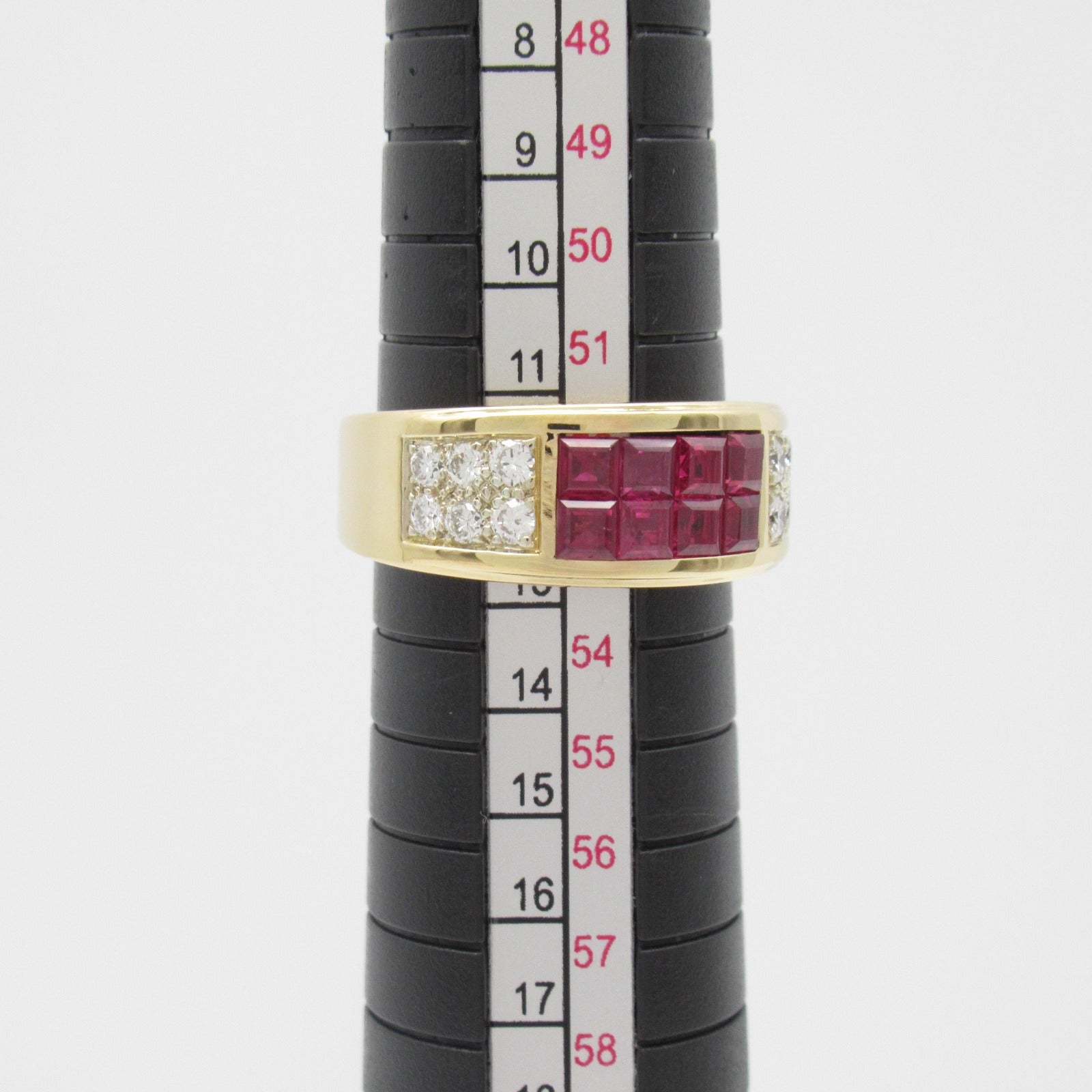 CARTIER 【激減優惠】18K黃金Diabolo Ruby Diamond Ring紅寶石/鑽石戒指US#6.25/JP#12.5/Cartier#53