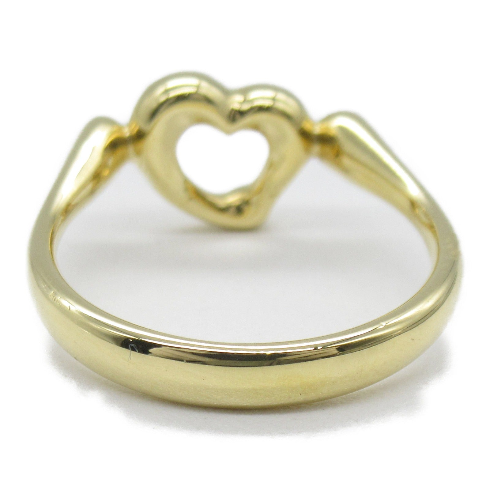 TIFFANY＆CO 【激減優惠】18K黃金Open Heart Diamond Ring鑽石戒指US#6.25