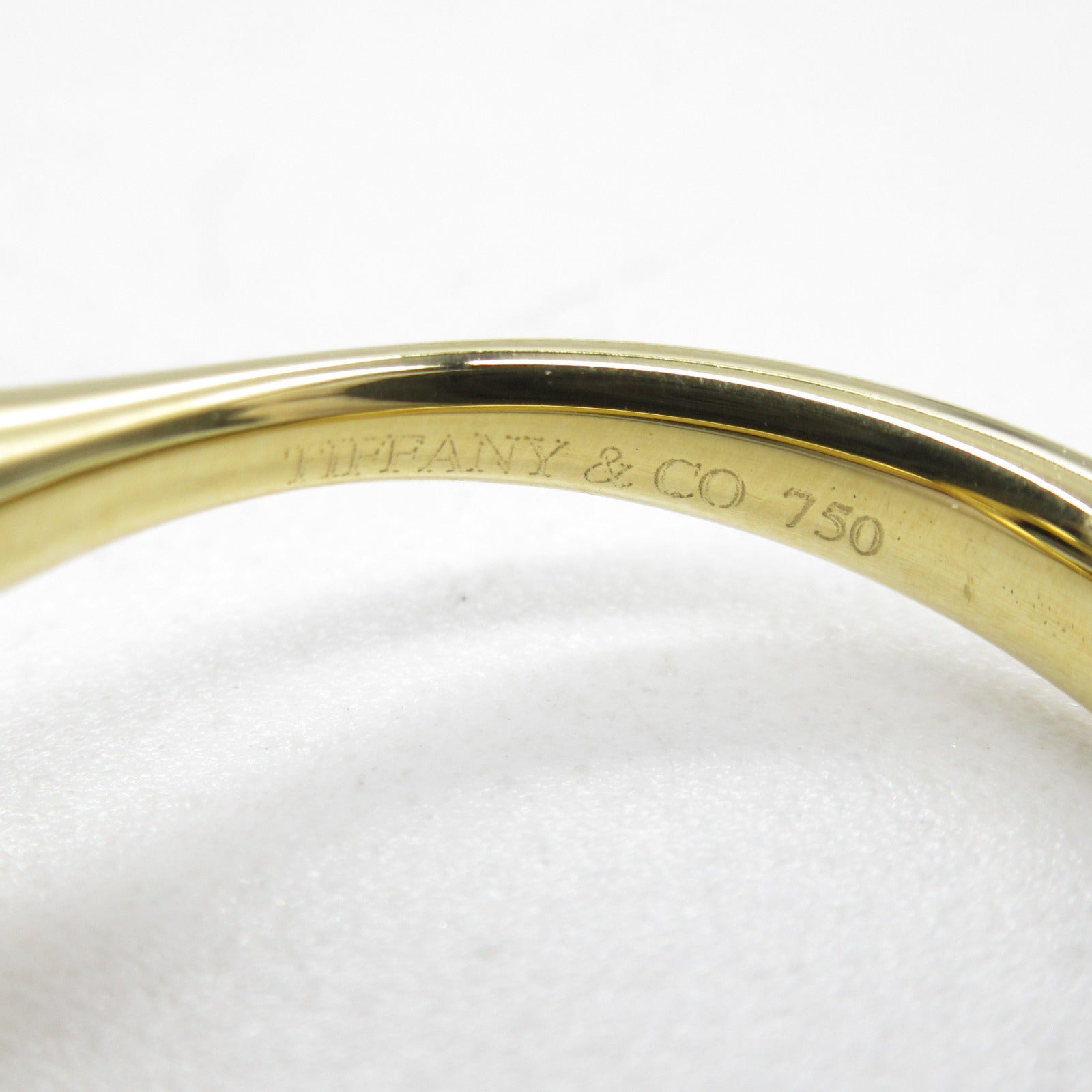 TIFFANY＆CO 【激減優惠】18K黃金Open Heart Diamond Ring鑽石戒指US#6.25