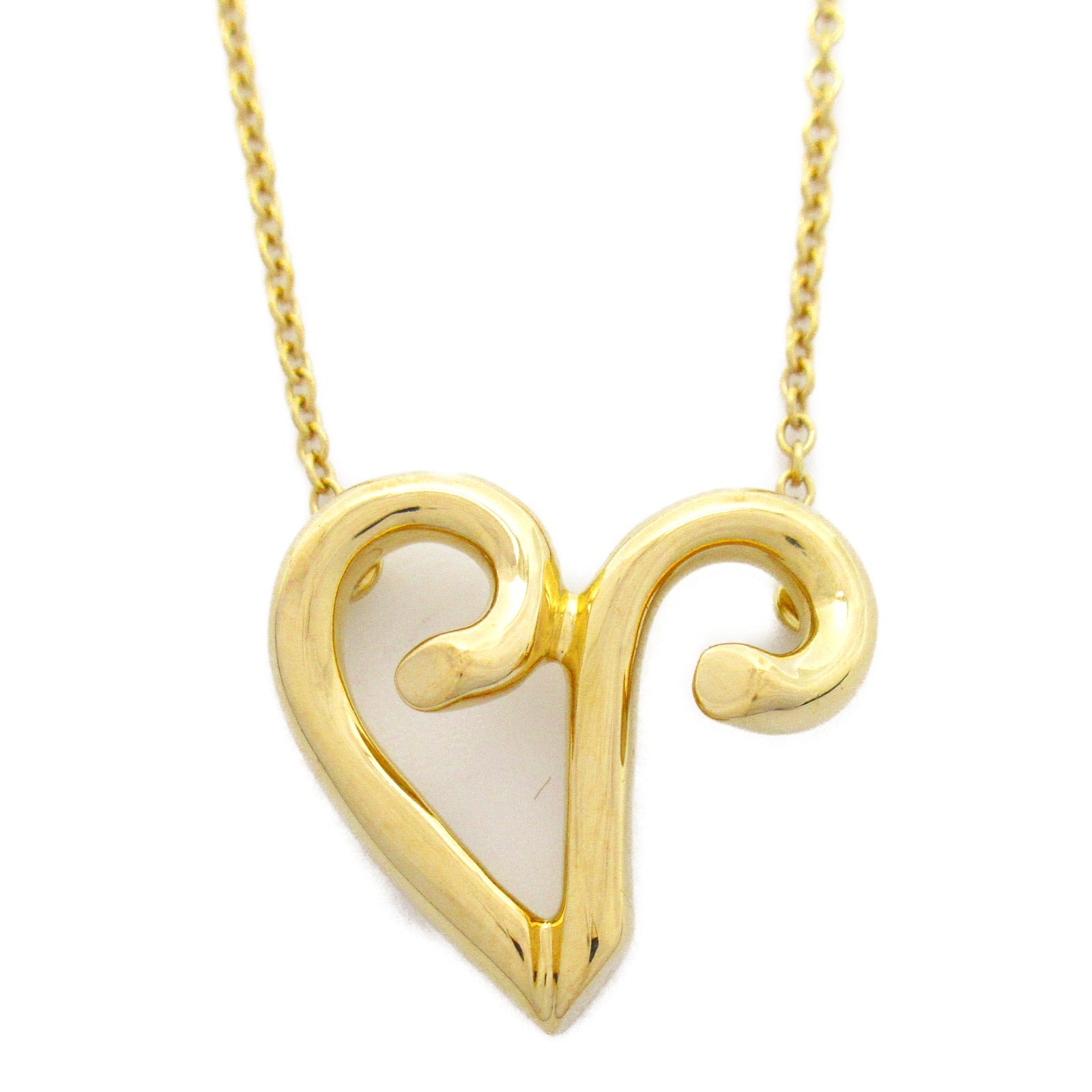 TIFFANY＆CO 【激減優惠】18K黃金Initial V Necklace項鍊