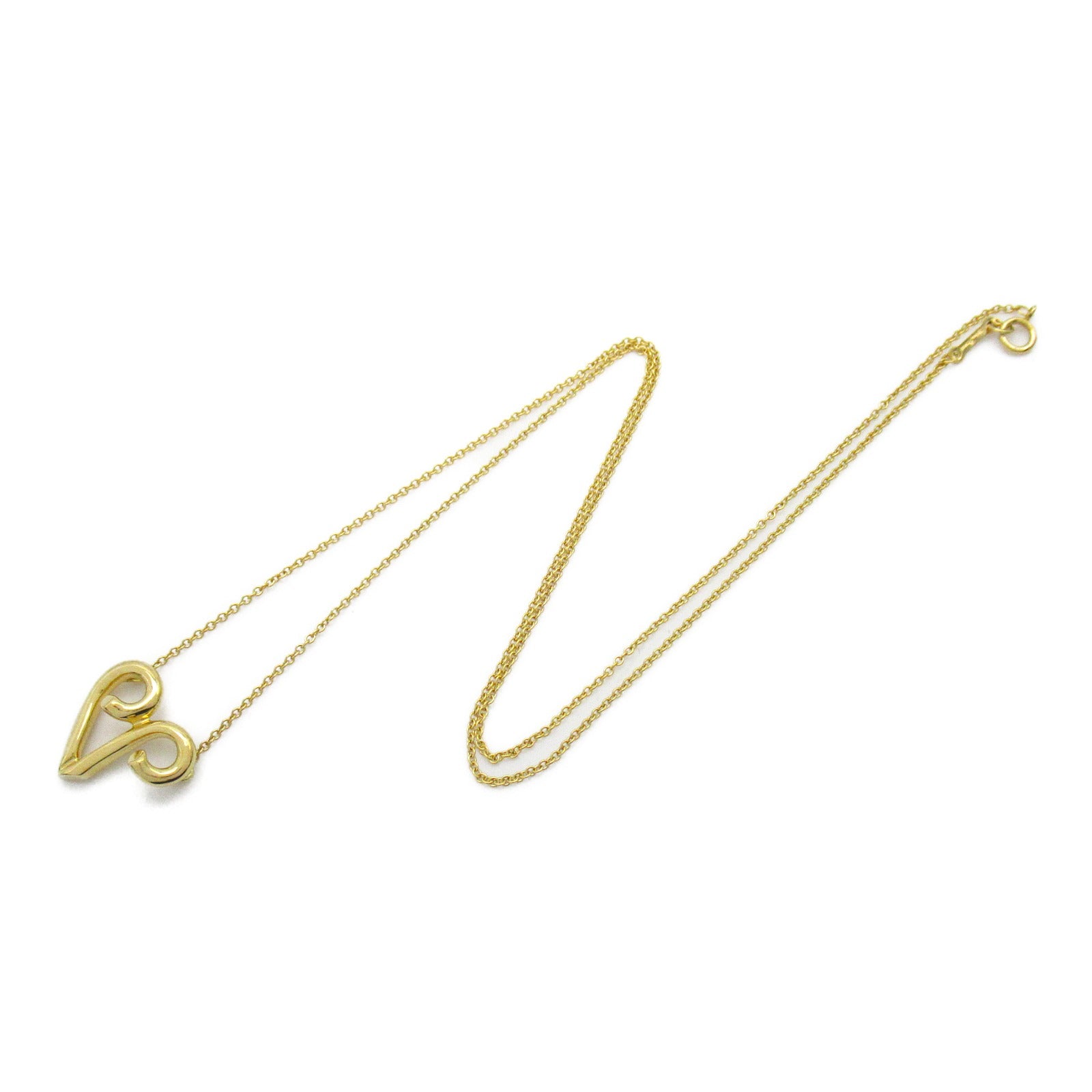 TIFFANY＆CO 【激減優惠】18K黃金Initial V Necklace項鍊