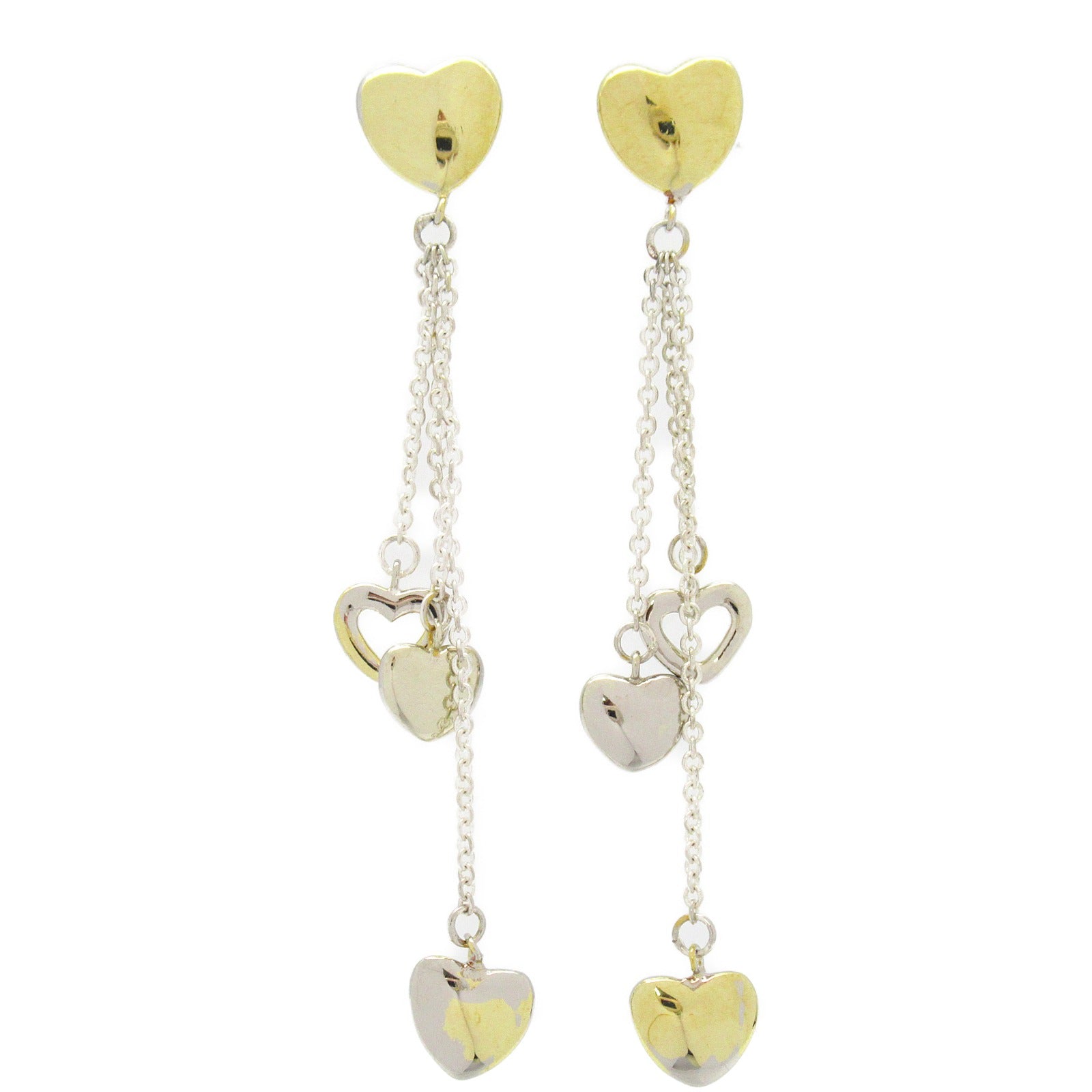TIFFANY＆CO 【激減優惠】18K黃金/925純銀Multi Heart Drop Earrings耳環