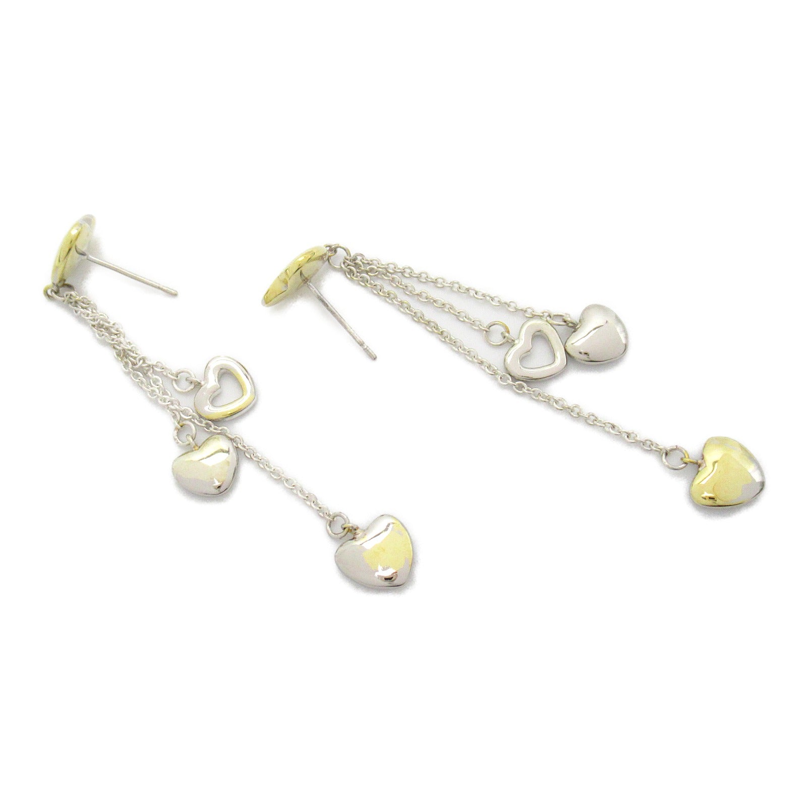 TIFFANY＆CO 【激減優惠】18K黃金/925純銀Multi Heart Drop Earrings耳環