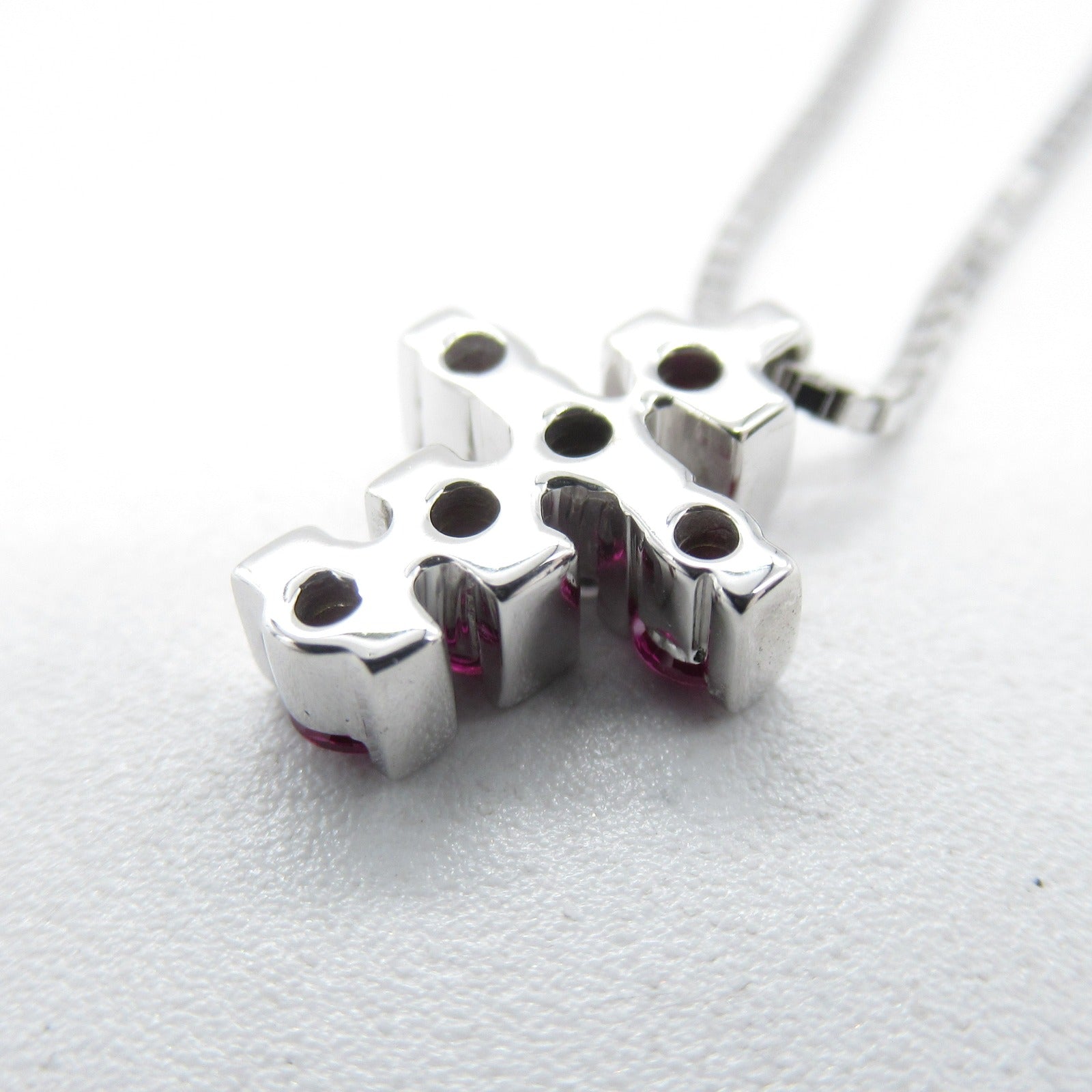 Damiani 【激減優惠】18K白金Ruby 1P Diamond Necklace紅寶石/鑽石項鍊
