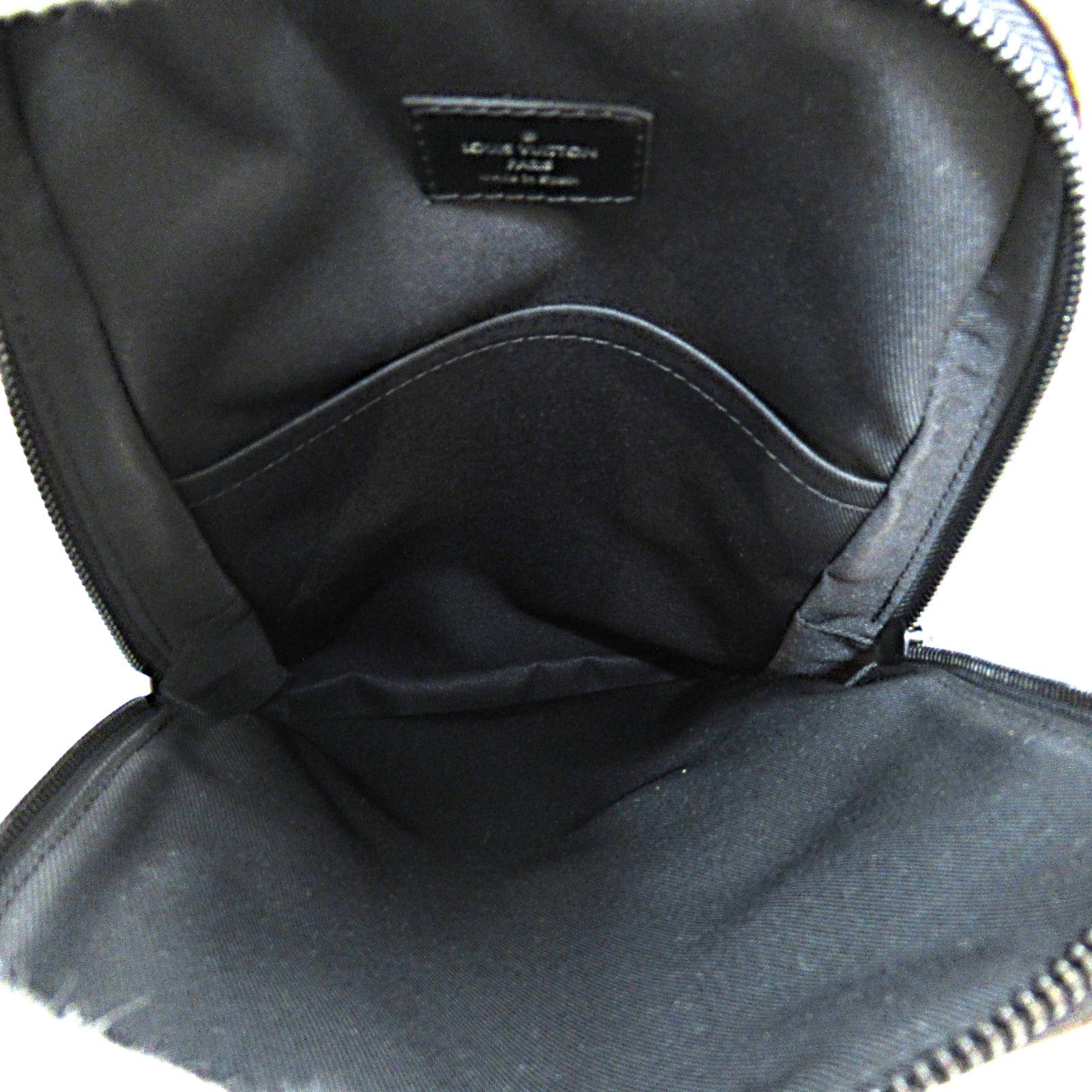 LOUIS VUITTON Monogram Macassar Avenue Sling肩背袋啡色/黑色