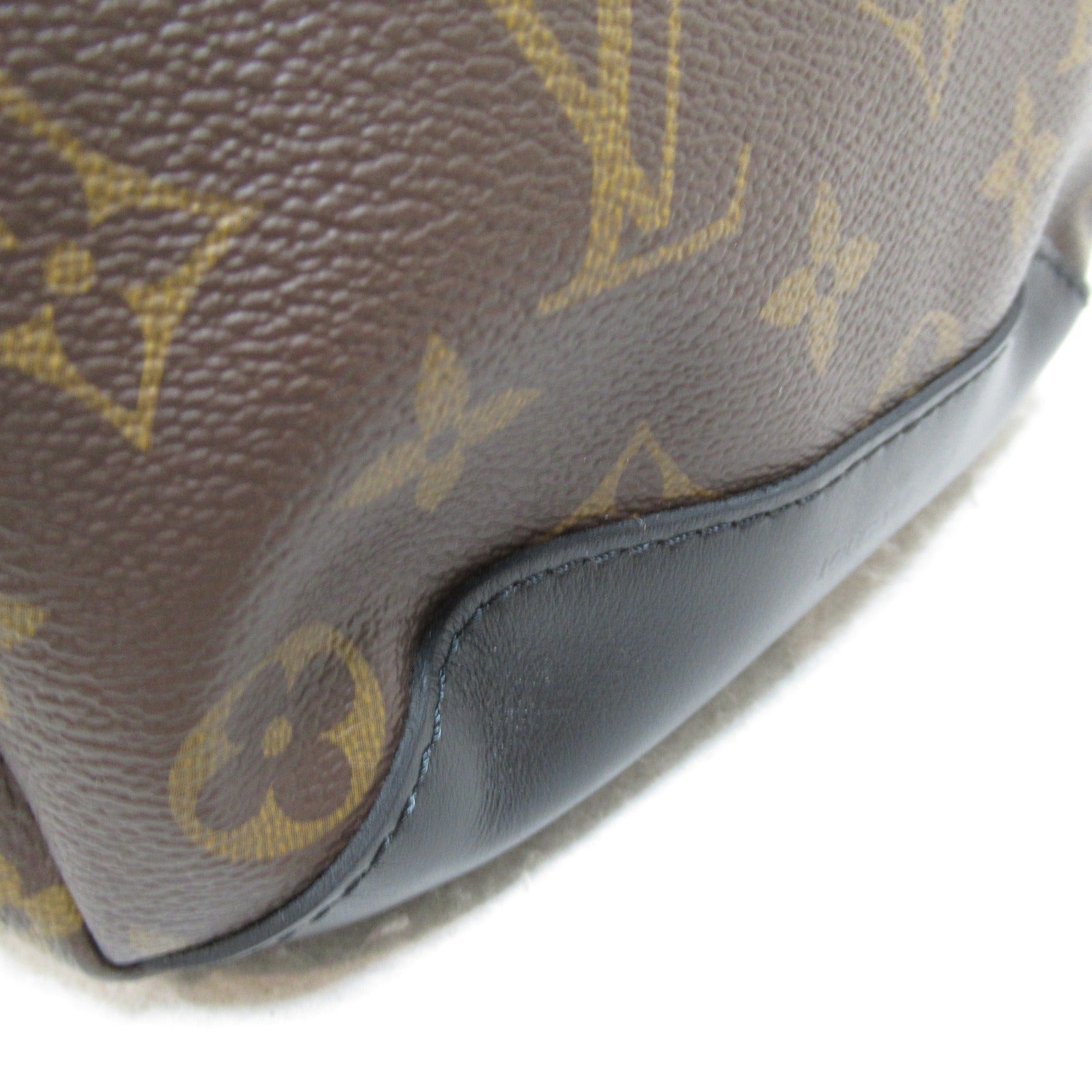LOUIS VUITTON Monogram Macassar Avenue Sling肩背袋啡色/黑色