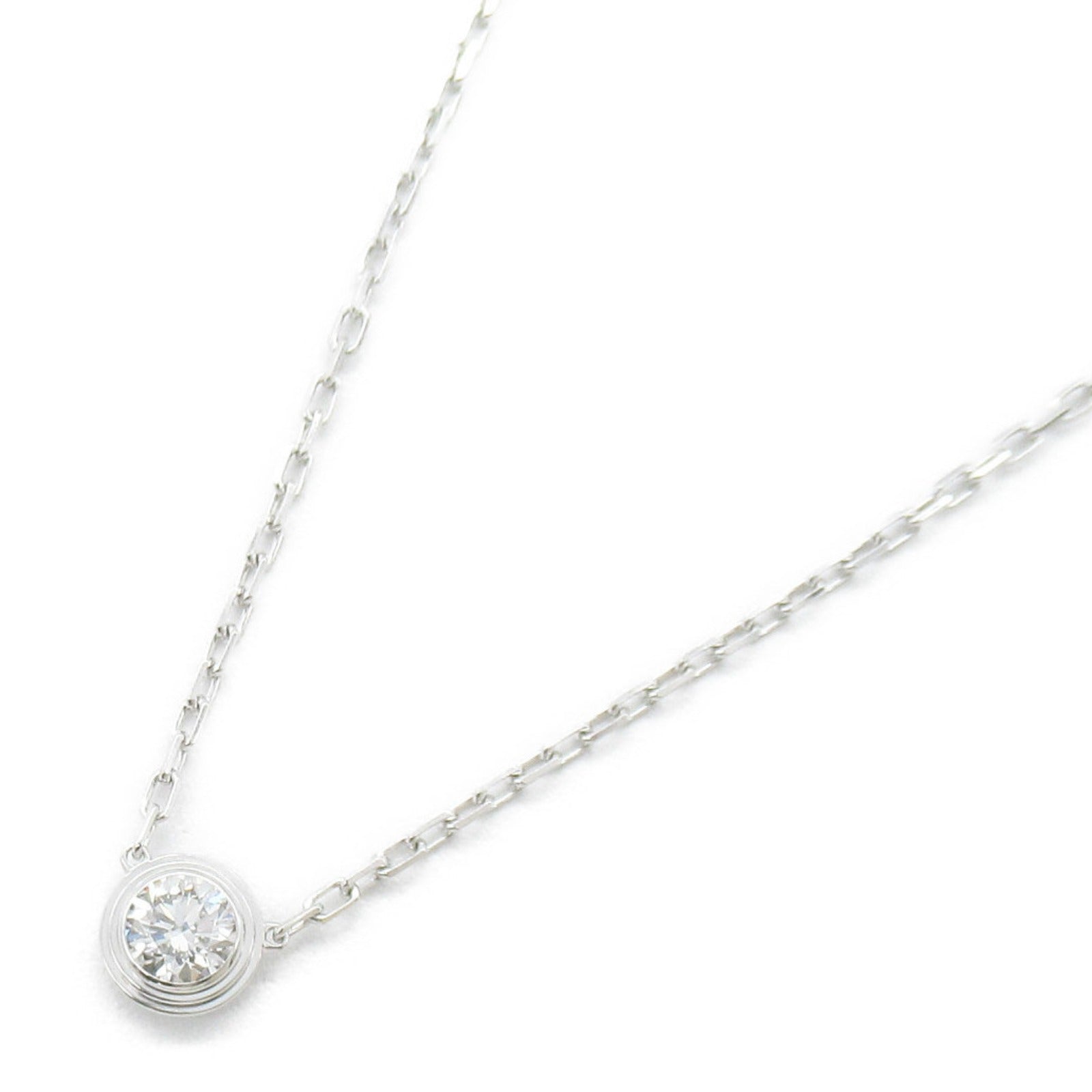 CARTIER 【激減優惠】18K白金D'Amour LM Diamond Necklace鑽石項鍊