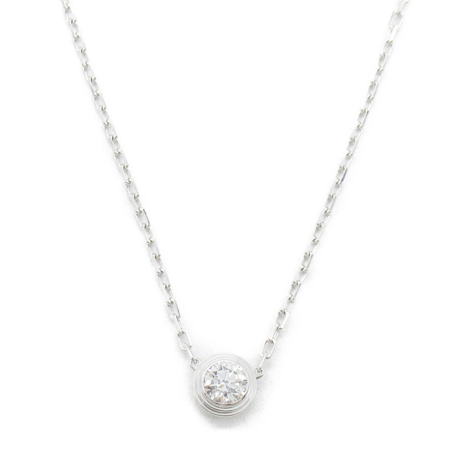 CARTIER 【激減優惠】18K白金D'Amour LM Diamond Necklace鑽石項鍊