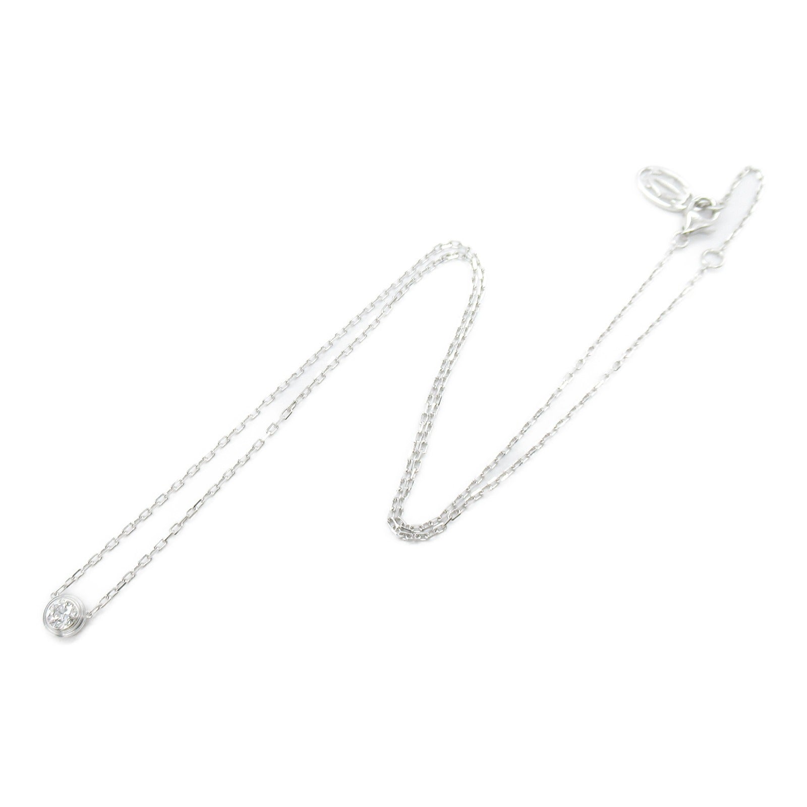 CARTIER 【激減優惠】18K白金D'Amour LM Diamond Necklace鑽石項鍊