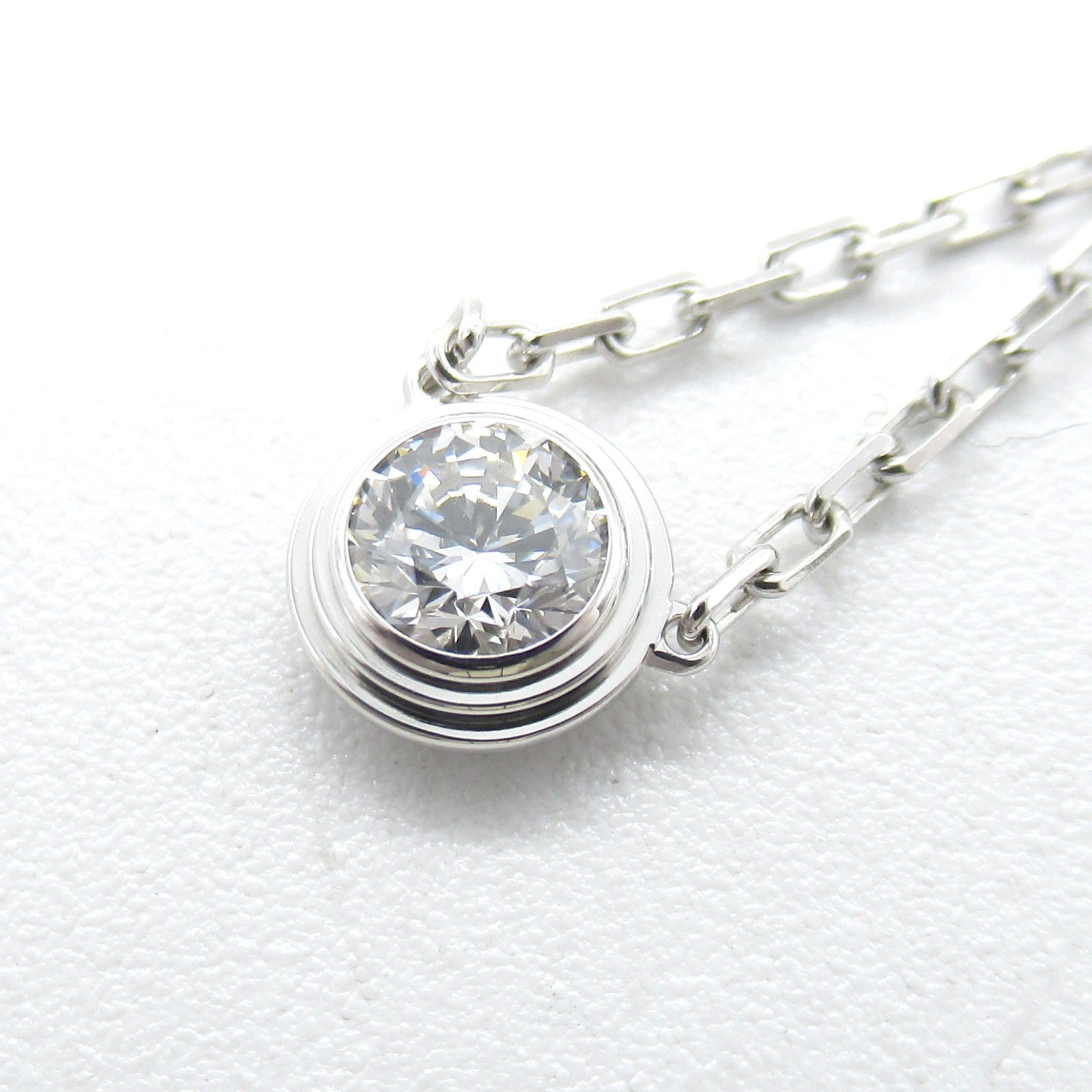 CARTIER 【激減優惠】18K白金D'Amour LM Diamond Necklace鑽石項鍊