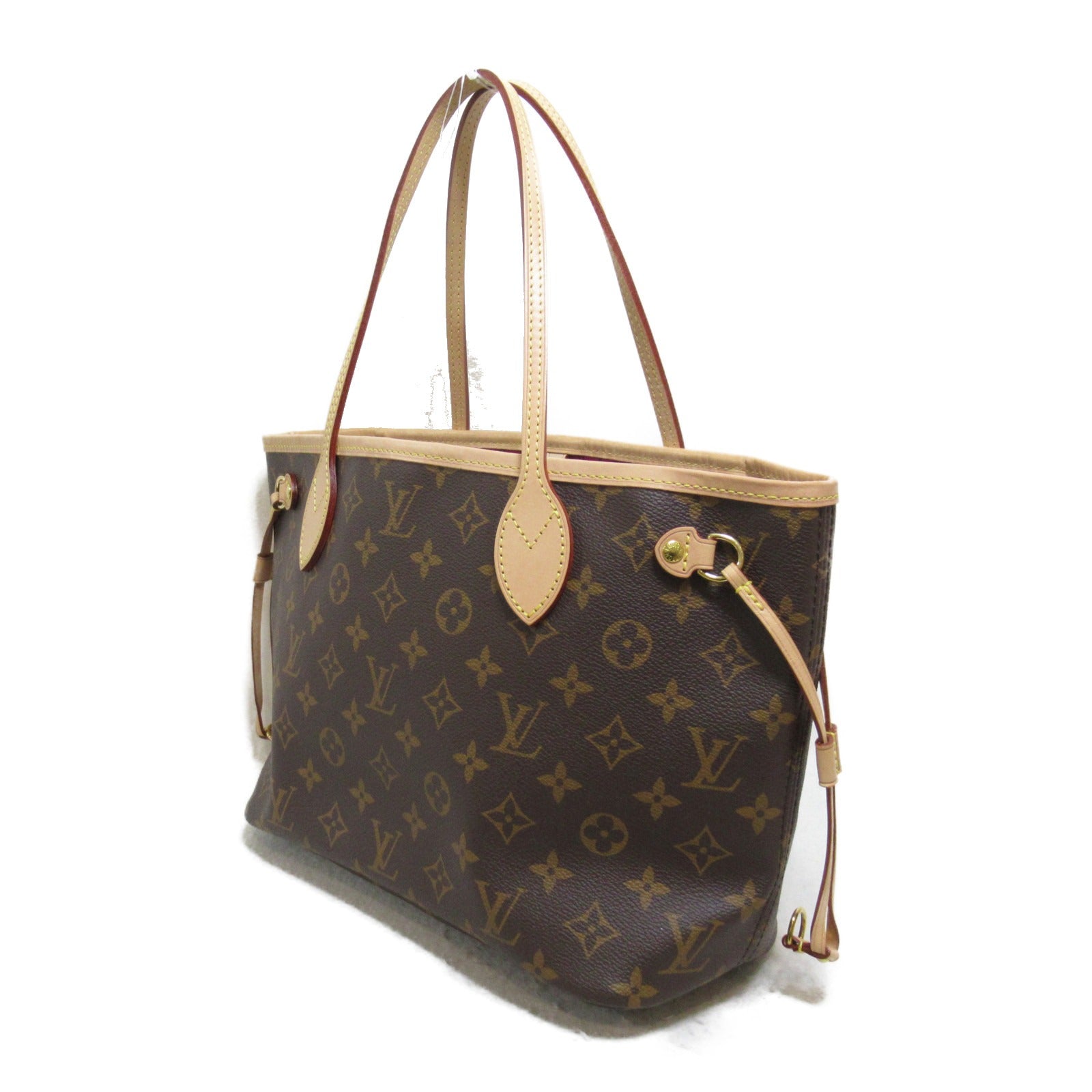 LOUIS VUITTON 【激減優惠】Monogram Neverfull PM手挽袋/肩背袋啡色
