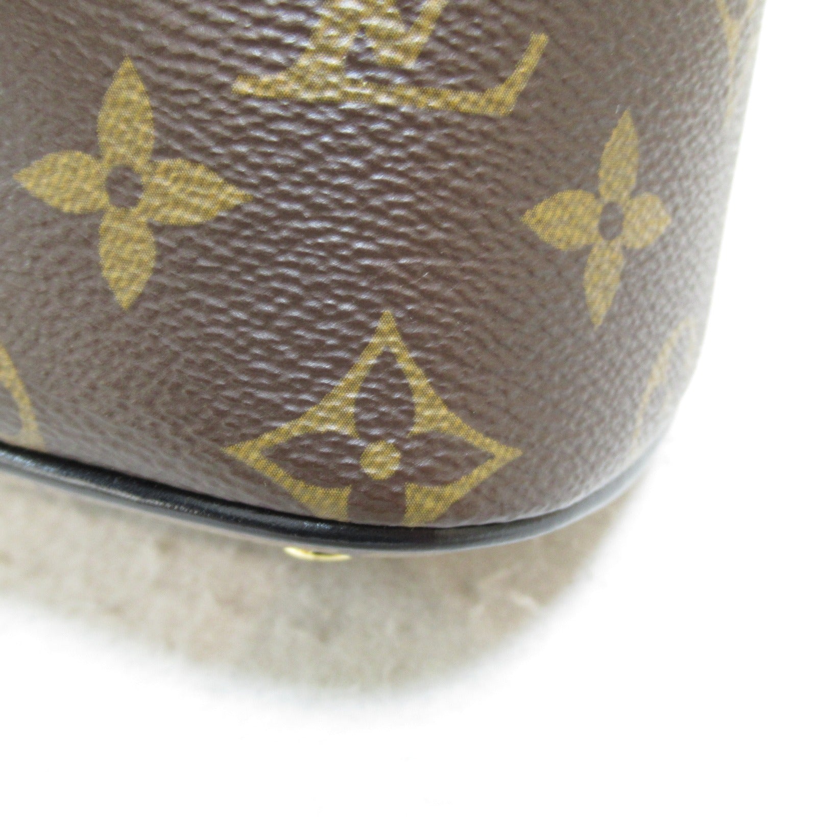 LOUIS VUITTON Monogram Reverse Vanity PM Chain Shoulder Bag金扣手挽肩背兩用袋啡色