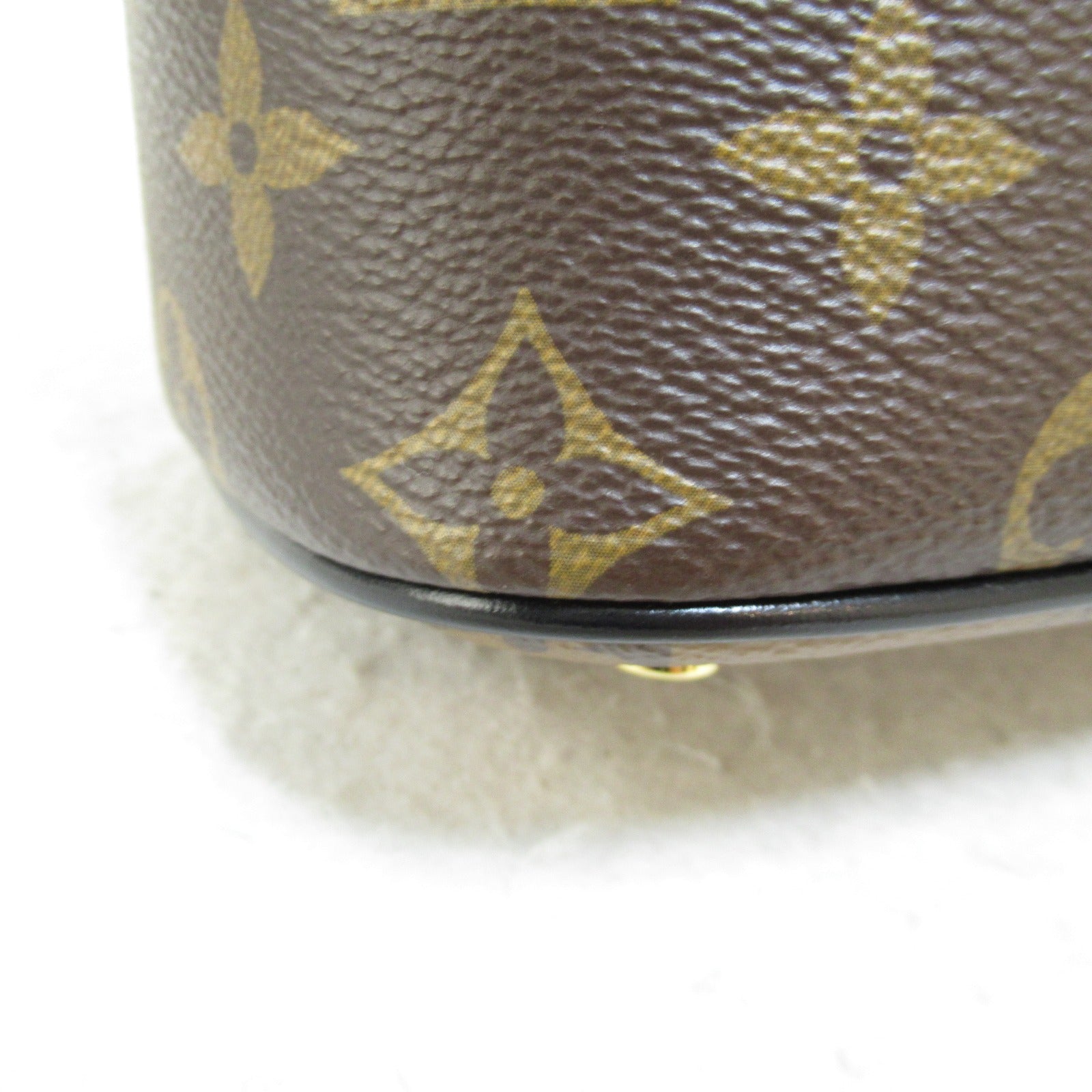 LOUIS VUITTON Monogram Reverse Vanity PM Chain Shoulder Bag金扣手挽肩背兩用袋啡色