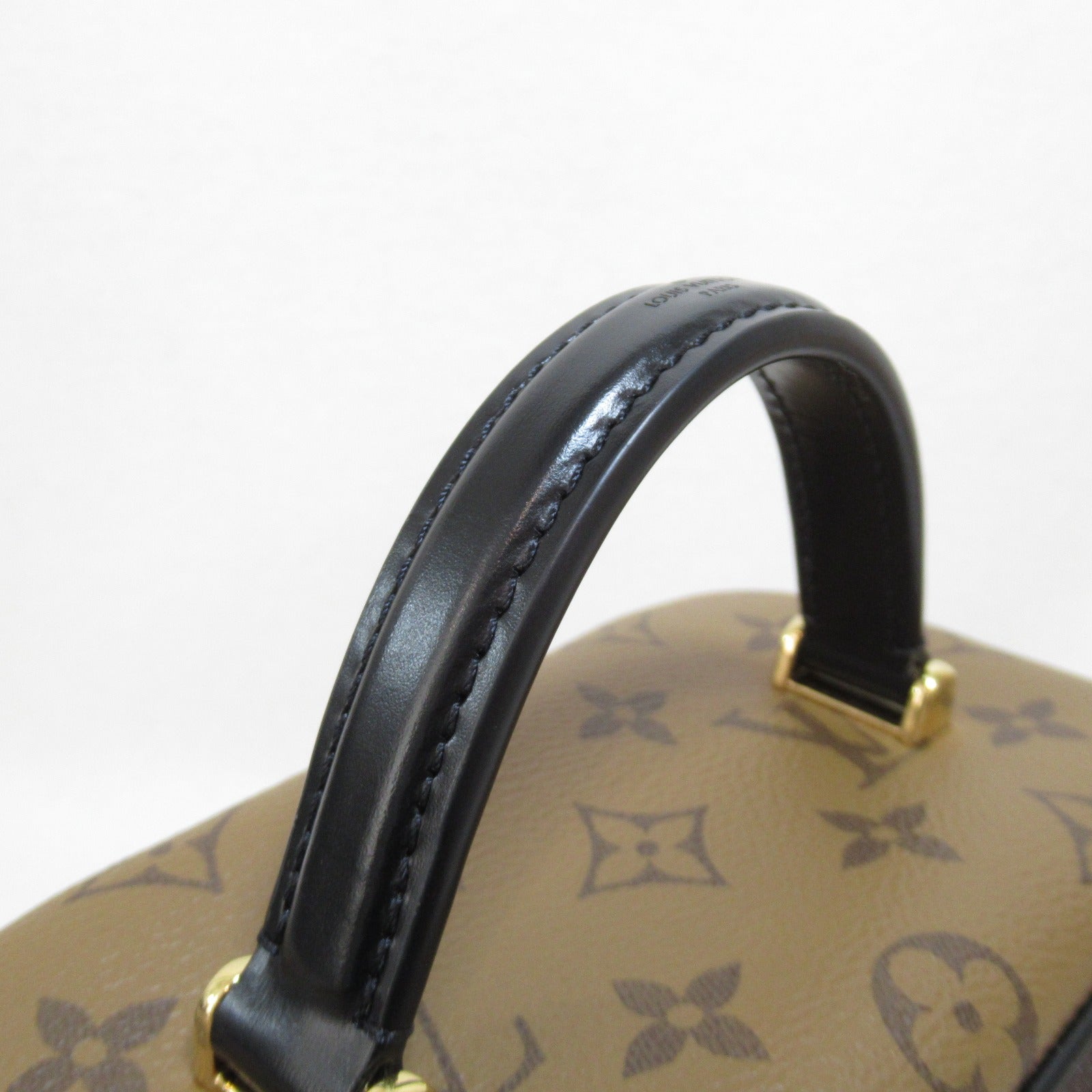 LOUIS VUITTON Monogram Reverse Vanity PM Chain Shoulder Bag金扣手挽肩背兩用袋啡色