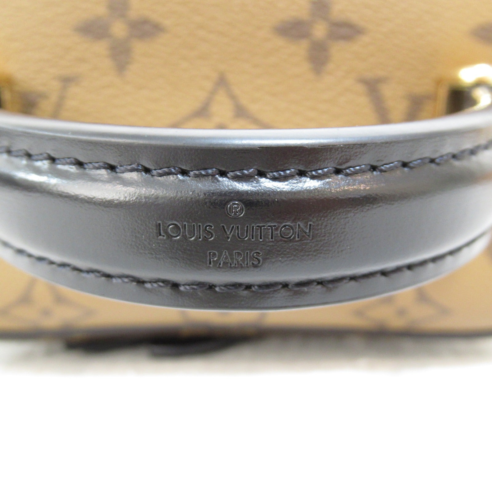 LOUIS VUITTON Monogram Reverse Vanity PM Chain Shoulder Bag金扣手挽肩背兩用袋啡色