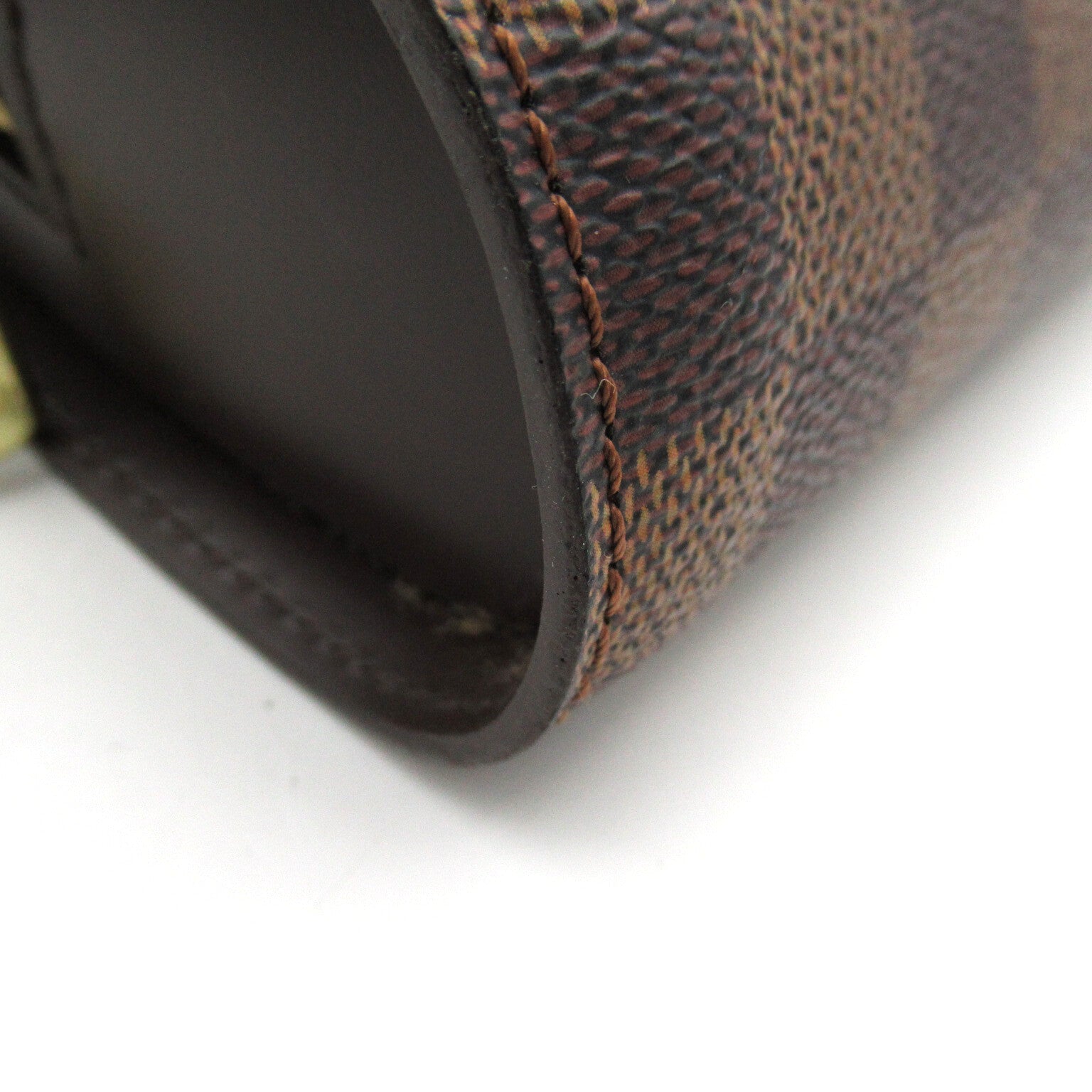 LOUIS VUITTON Damier Saint Louis金扣手拿包啡色