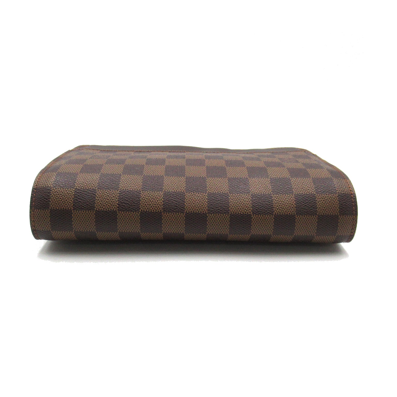 LOUIS VUITTON Damier Saint Louis金扣手拿包啡色