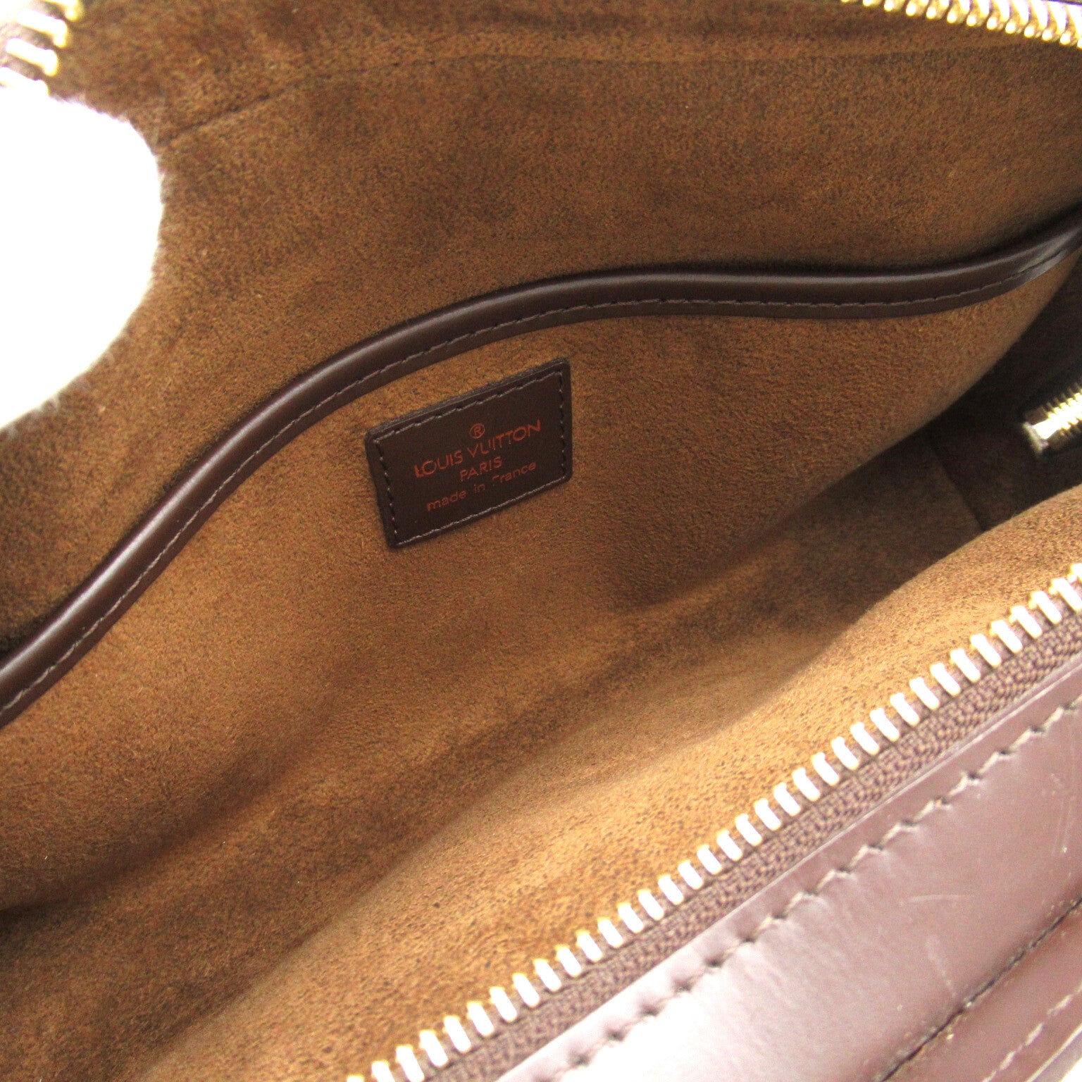 LOUIS VUITTON Damier Saint Louis金扣手拿包啡色